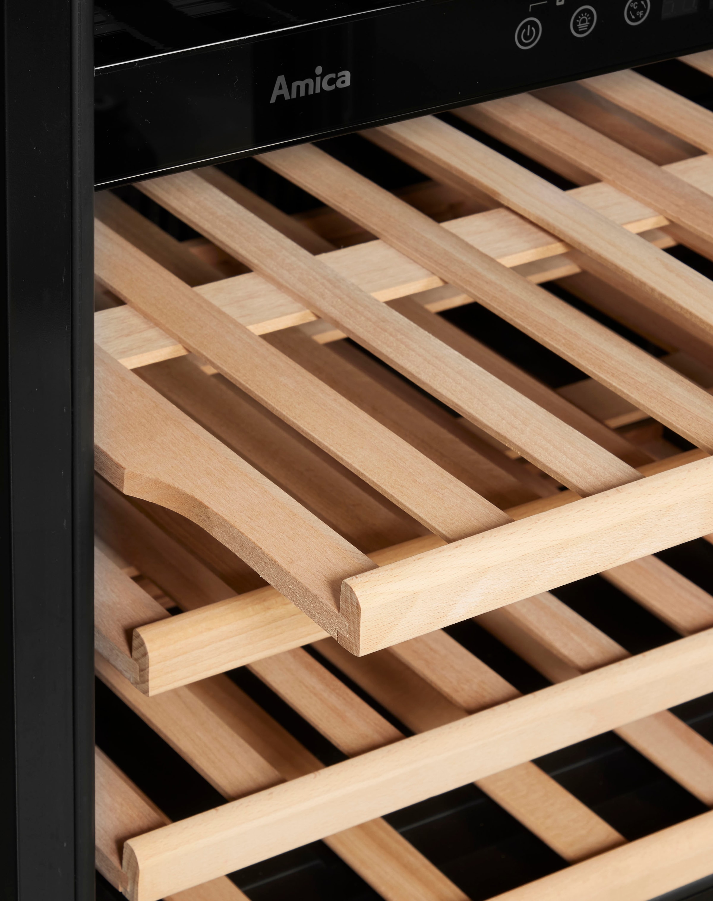 Amica Weintemperierschrank »WK 341 111 E«, für 46 Standardflaschen á 0,75l, Standkühlschrank