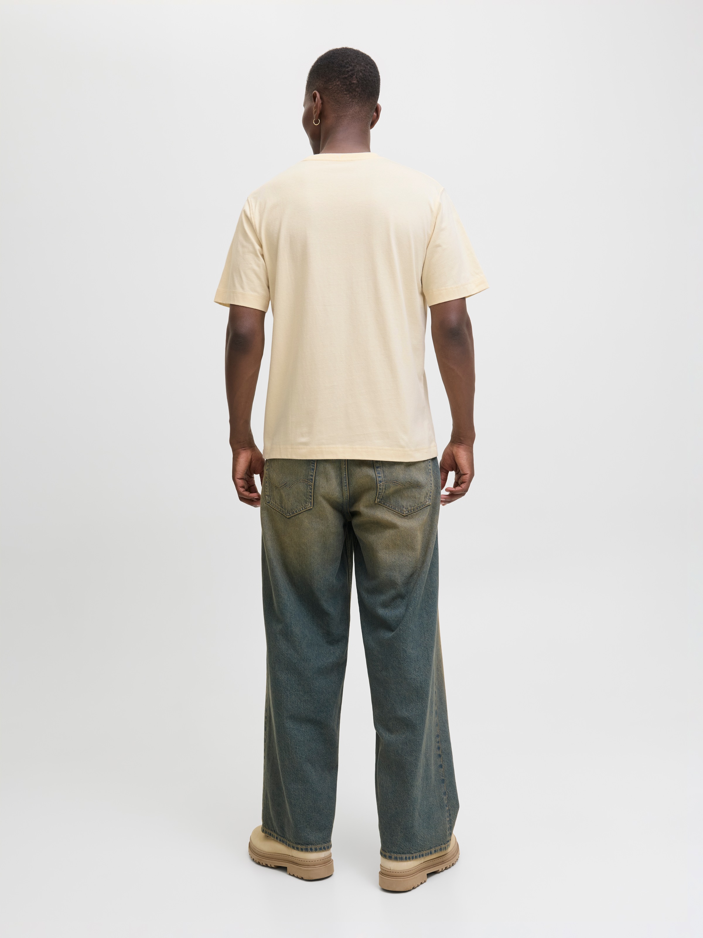 Jack & Jones Rundhalsshirt »JORNORREBRO EMB TEE SS CREW NECK NOOS« Baumwolle, locker geschnitten