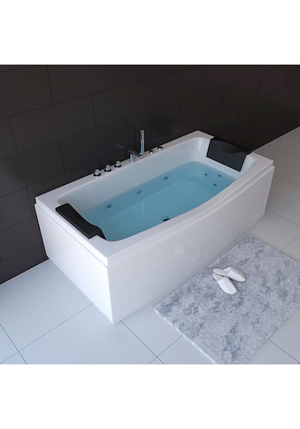 HOME DELUXE Whirlpool-Badewanne »Noor«, (3 tlg.), B/H/T 170 / 80 / 84 cm kaufen