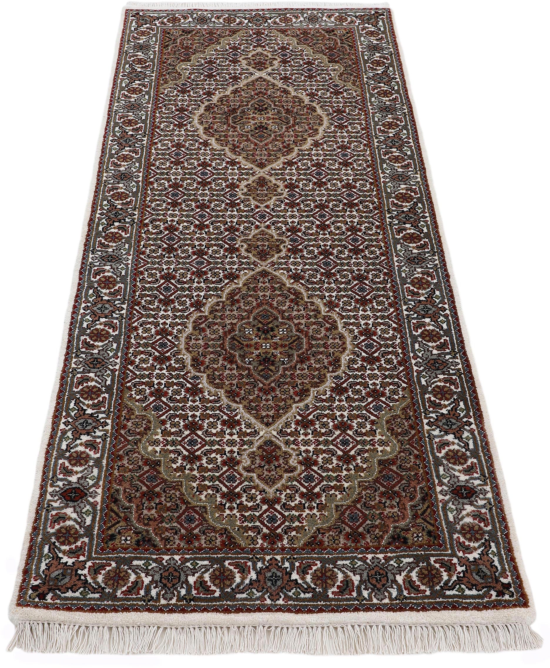 Woven Arts Orientteppich »Tabriz Mahi,  auch als Läufer«, rechteckig, 15 mm Höhe, handgeknüpft, Wohnzimmer, reine Wolle
