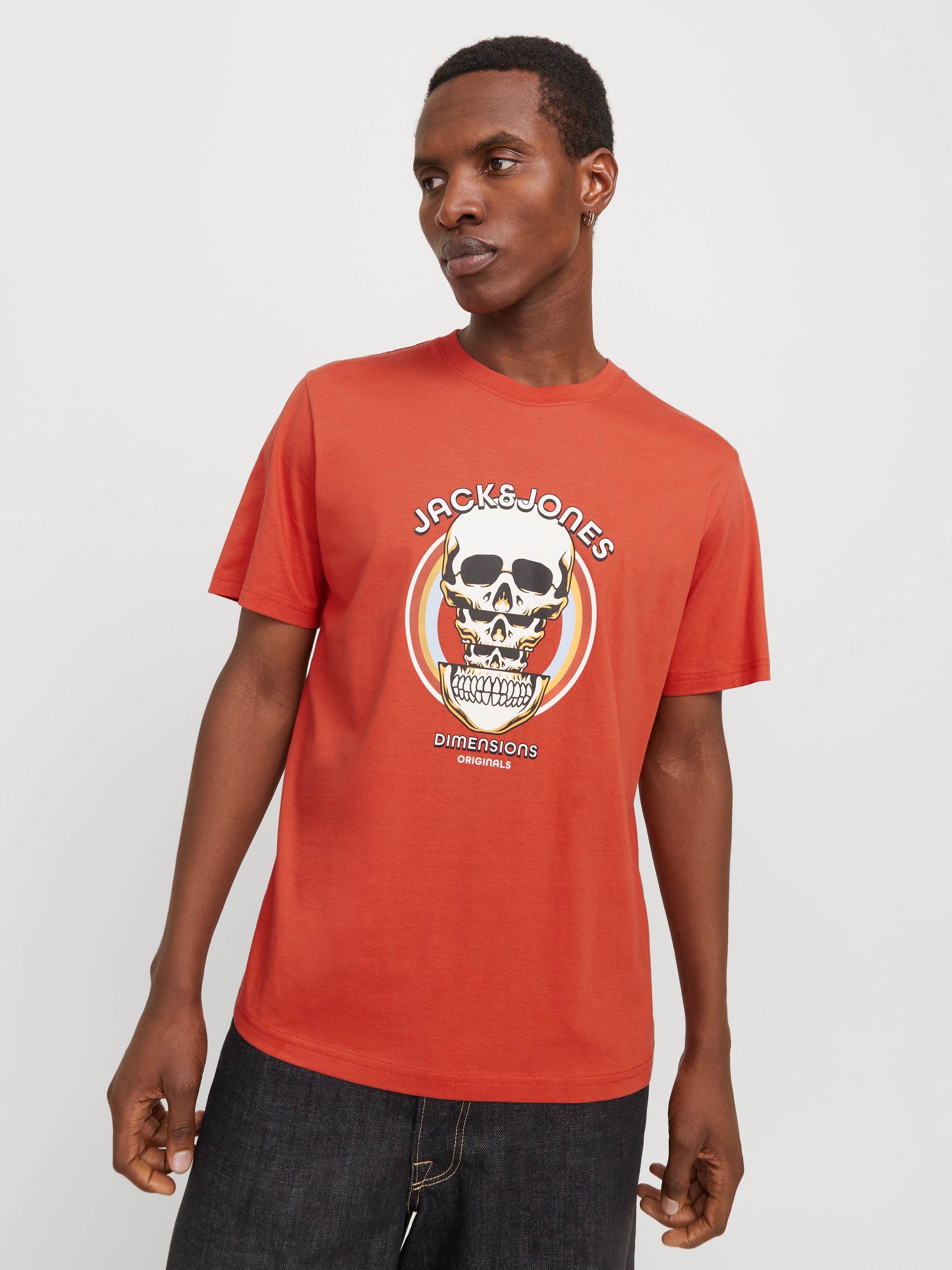 Jack & Jones T-Shirt »JORANATOMY SKULL TEE SS CREW NECK LN«