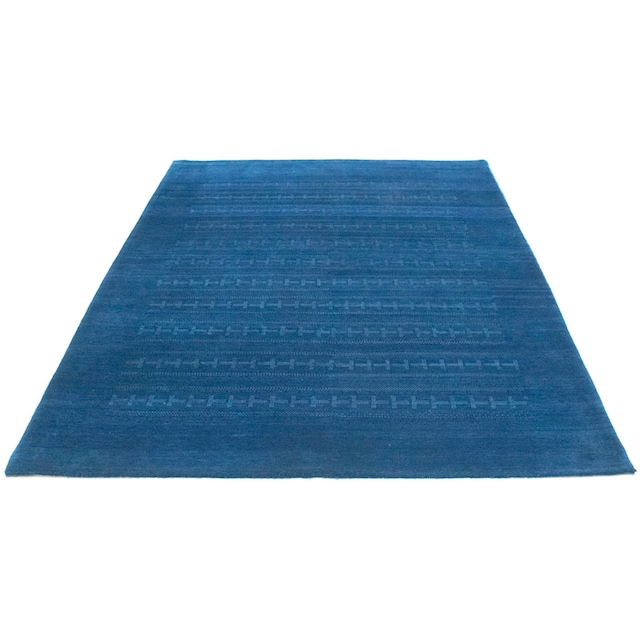 blau«, morgenland Teppich »Loribaft handgeknüpft rechteckig, handgeknüpft Wollteppich