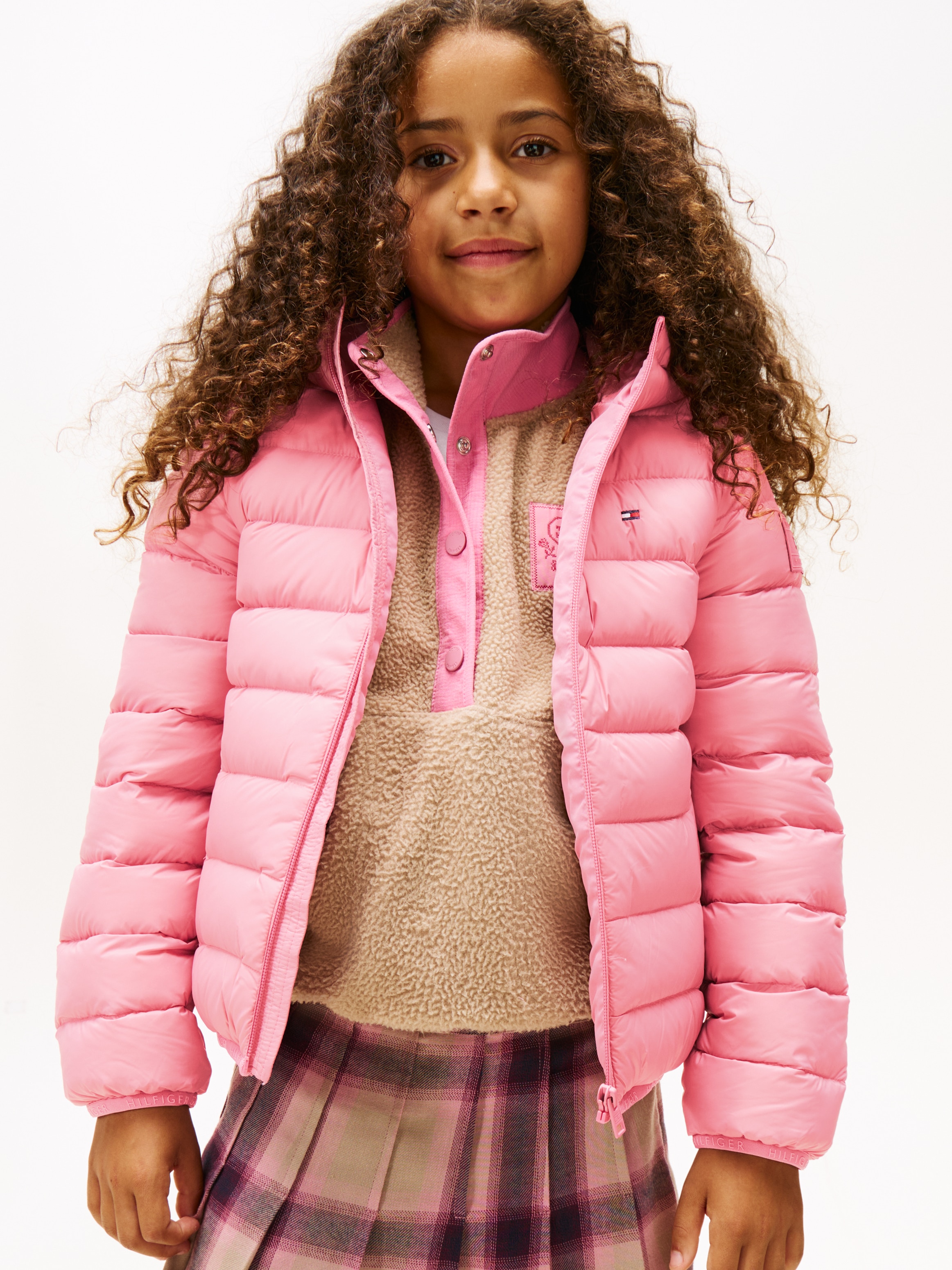 Tommy Hilfiger Steppjacke »U LIGHT DOWN HOODED JACKET«, mit Kapuze, Kinder bis 16 Jahre