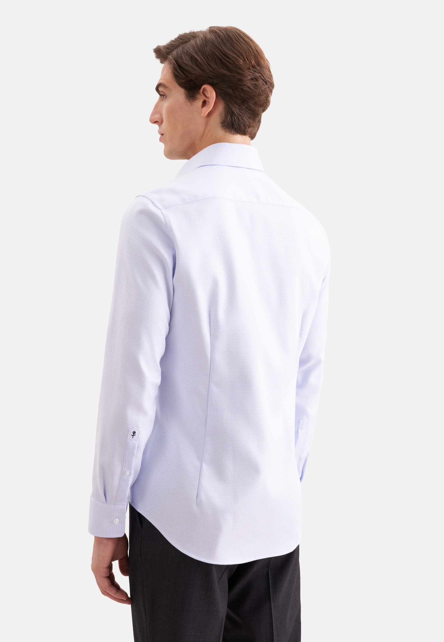 seidensticker Businesshemd »Schwarze Rose« Slim 1/1 Kentkragen Struktur