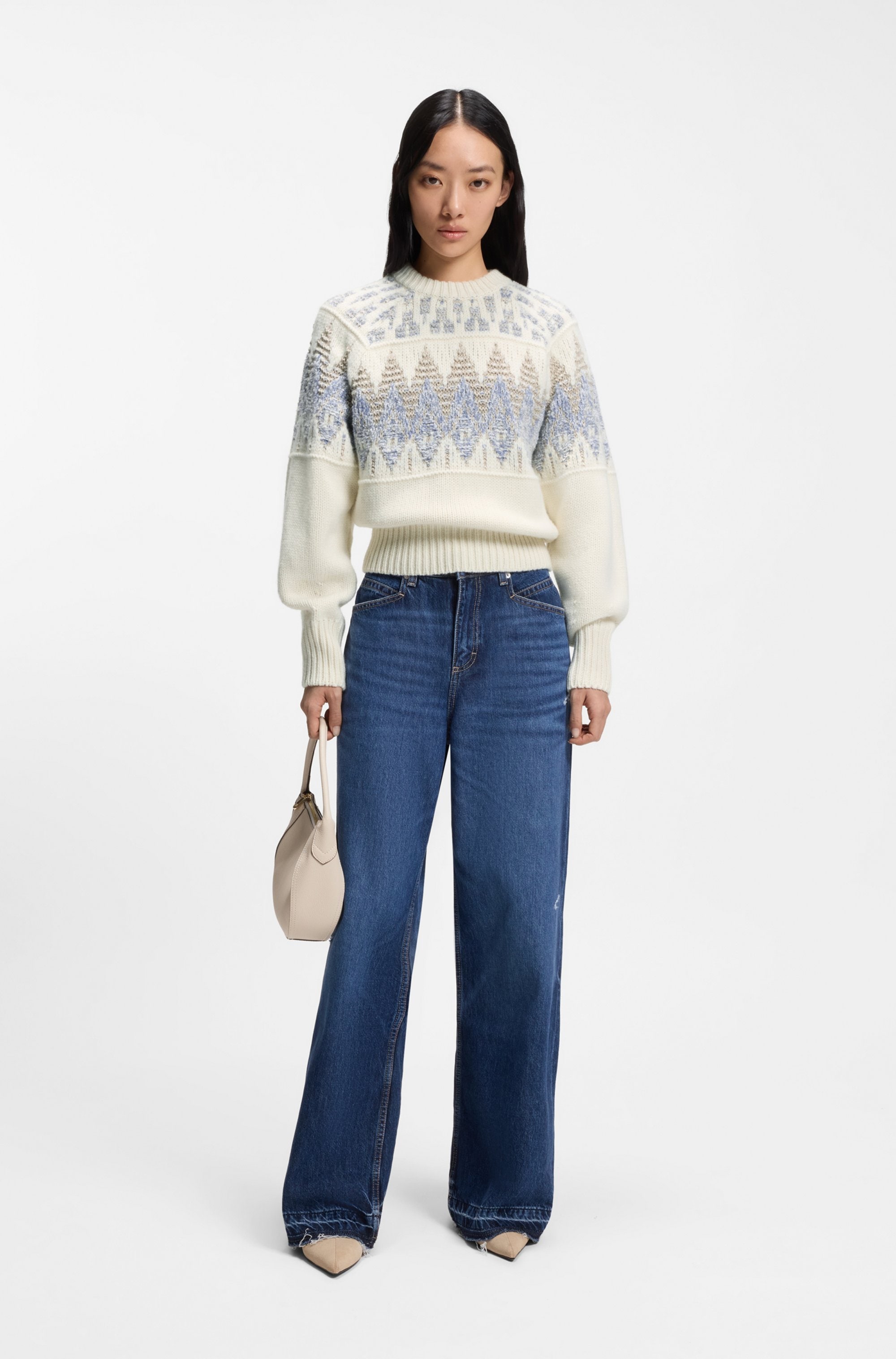 BOSS ORANGE Strickpullover »Farombo Premium Damenmode«