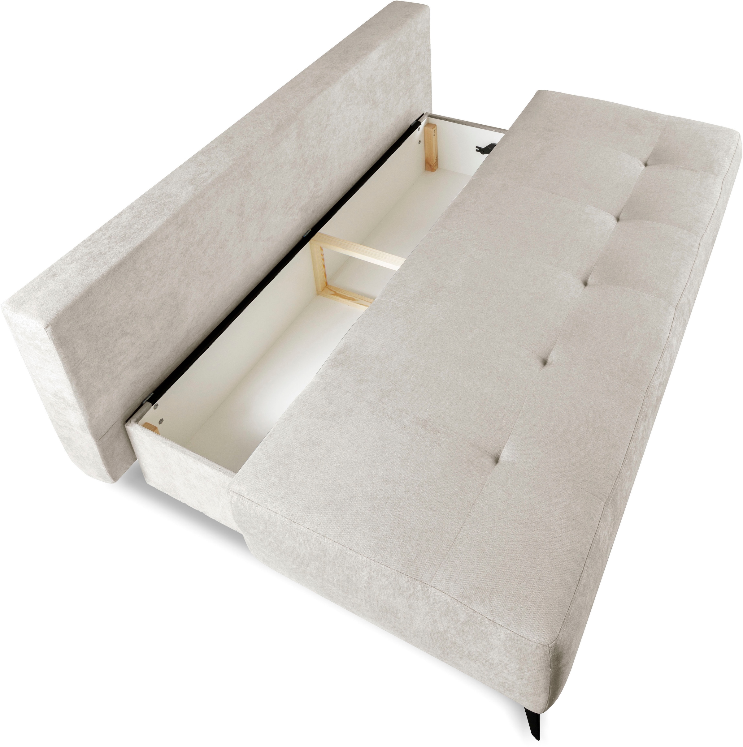 WERK2 Schlafsofa »Oakland«, 2-Sitzer Sofa & Schlafcouch mit Bettkasten