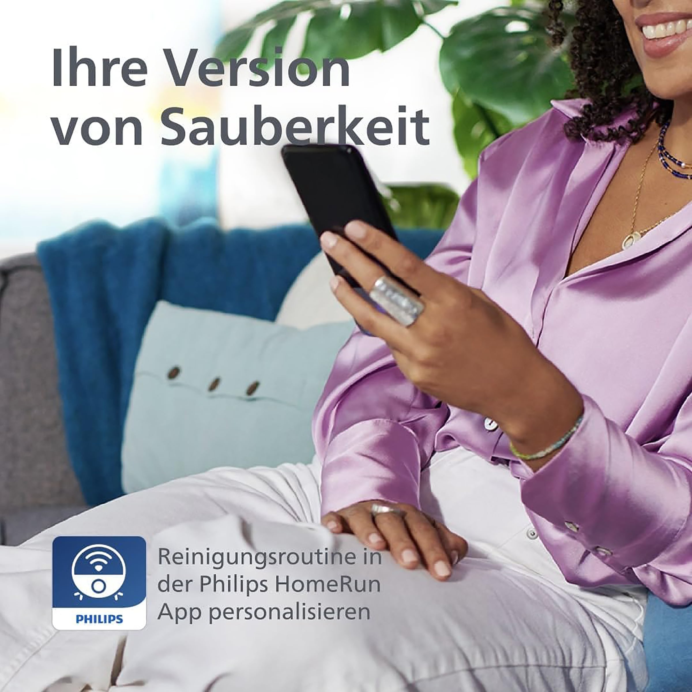 Philips Nass-Trocken-Saugroboter »XU2100/25 2000 Series 2. Gen, mit 6.000pa Saugkraft, Teppich-Boost«, LDS-Radarnavigationssystem, HomeRun App, inkl. Entleerungsstation