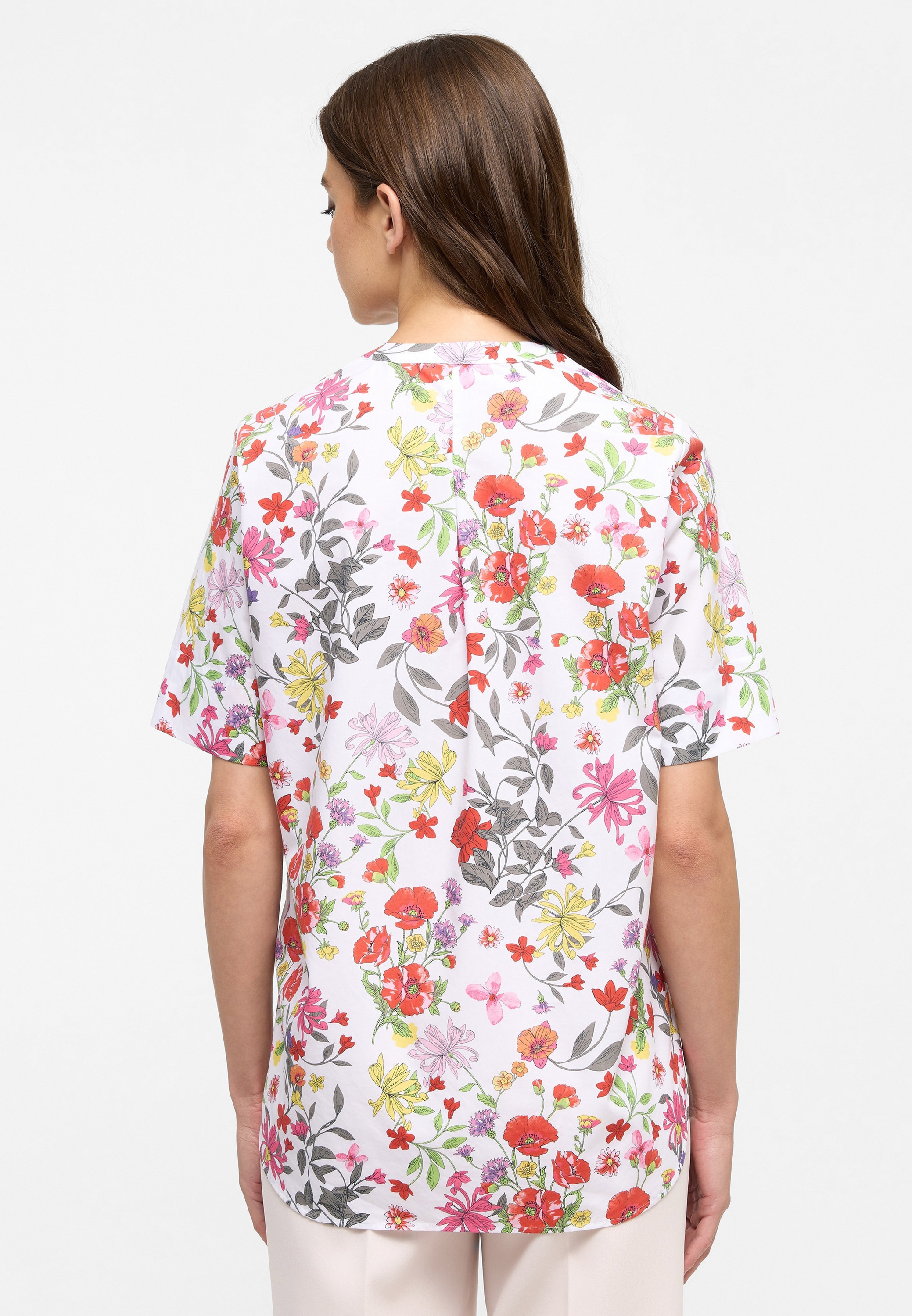 Eterna Longbluse »LOOSE FIT« EASY IRON (bügelleicht)
