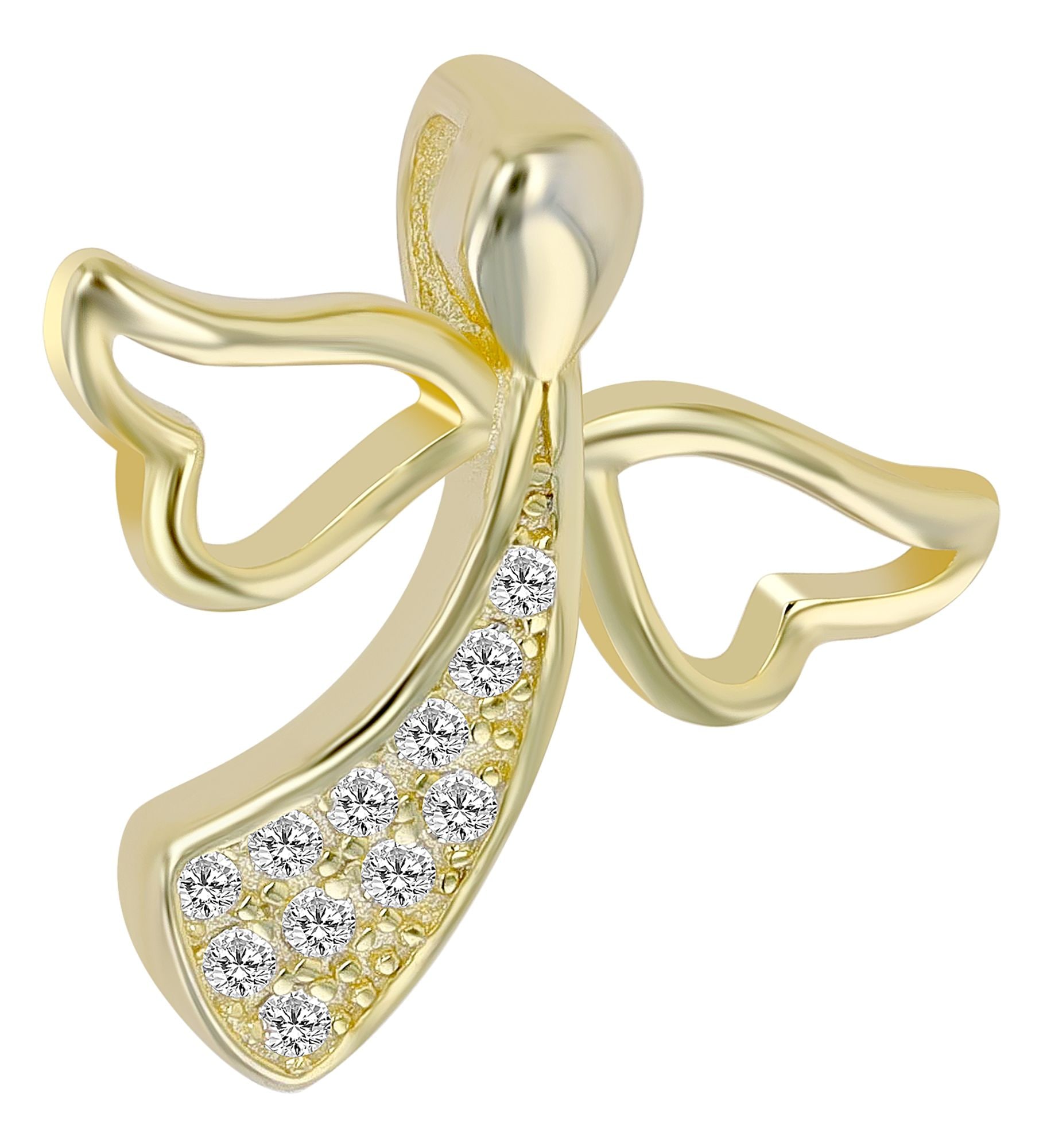 Adelia´s Kettenanhänger »Damen Anhänger ¿ Engelanhänger aus 925 Silber mit Zirkonia« ()