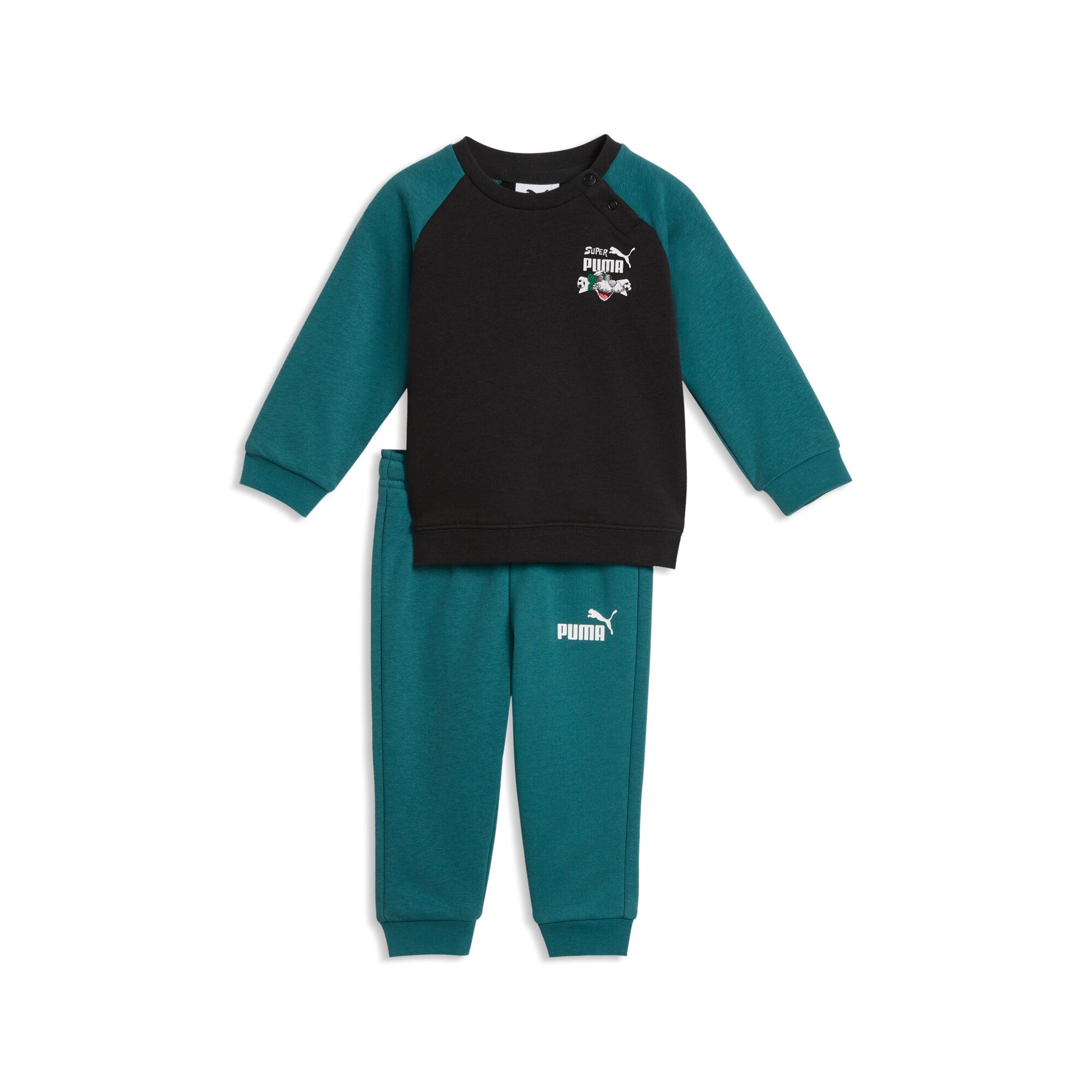 PUMA Trainingsanzug »MINICATS SUPER  CREW SET INF« für Kinder, Regular Fit, ohne Kapuze