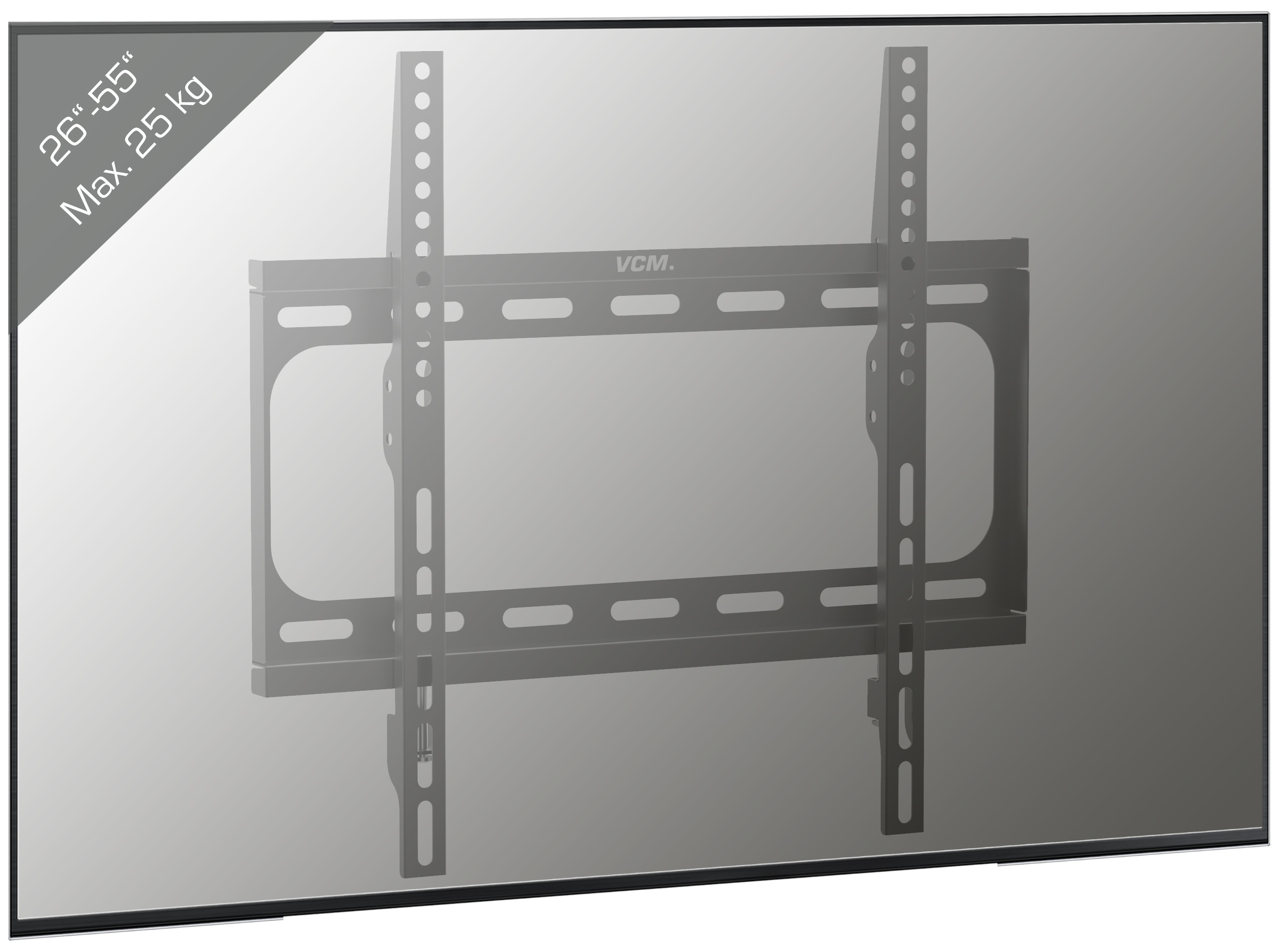 VCM TV-Wandhalterung »TV VESA Wandhalterung Halter starr B-FX400«