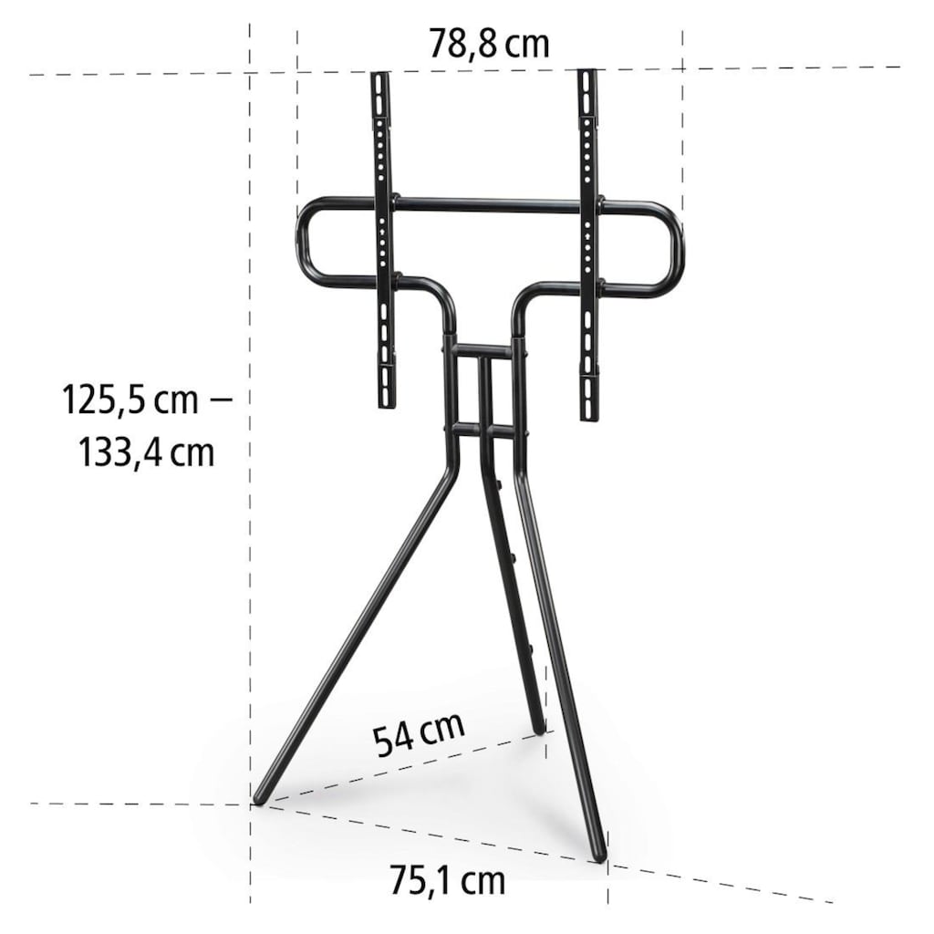 Hama TV-Standfuß »TV Standfuß, Staffelei TV Ständer bis 191cm, 75 Zoll, Dreibein«, bis 191 cm Zoll