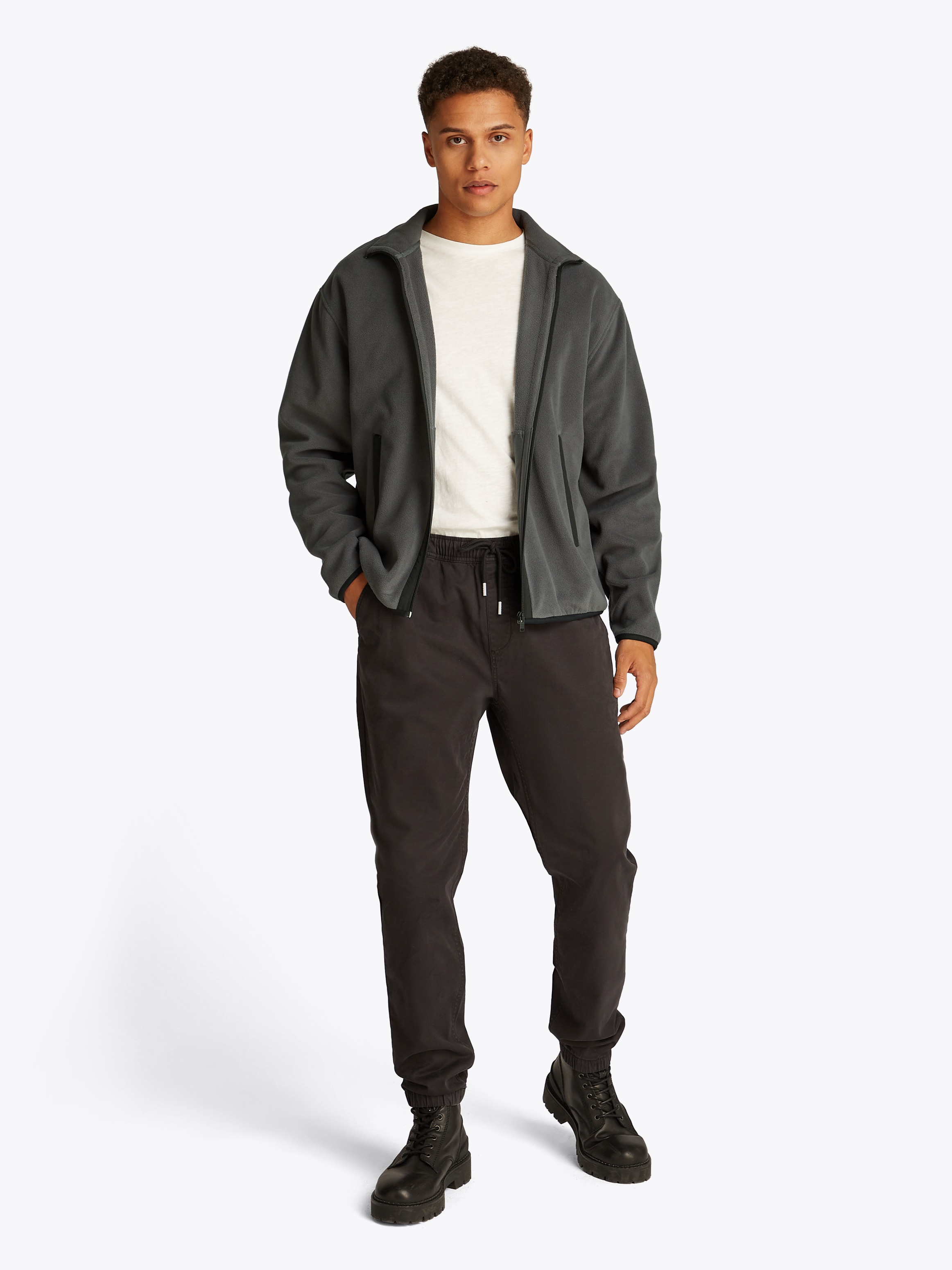 Tommy Jeans Plus Fleecejacke »TJM RLX FZ POLAR FLEECE EXT«, Große Größen