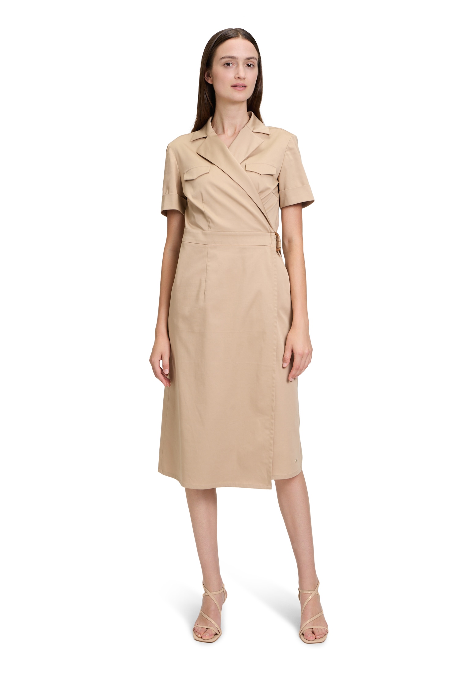 Betty&Co Wickelkleid »Wickelkleid mit Kragen«