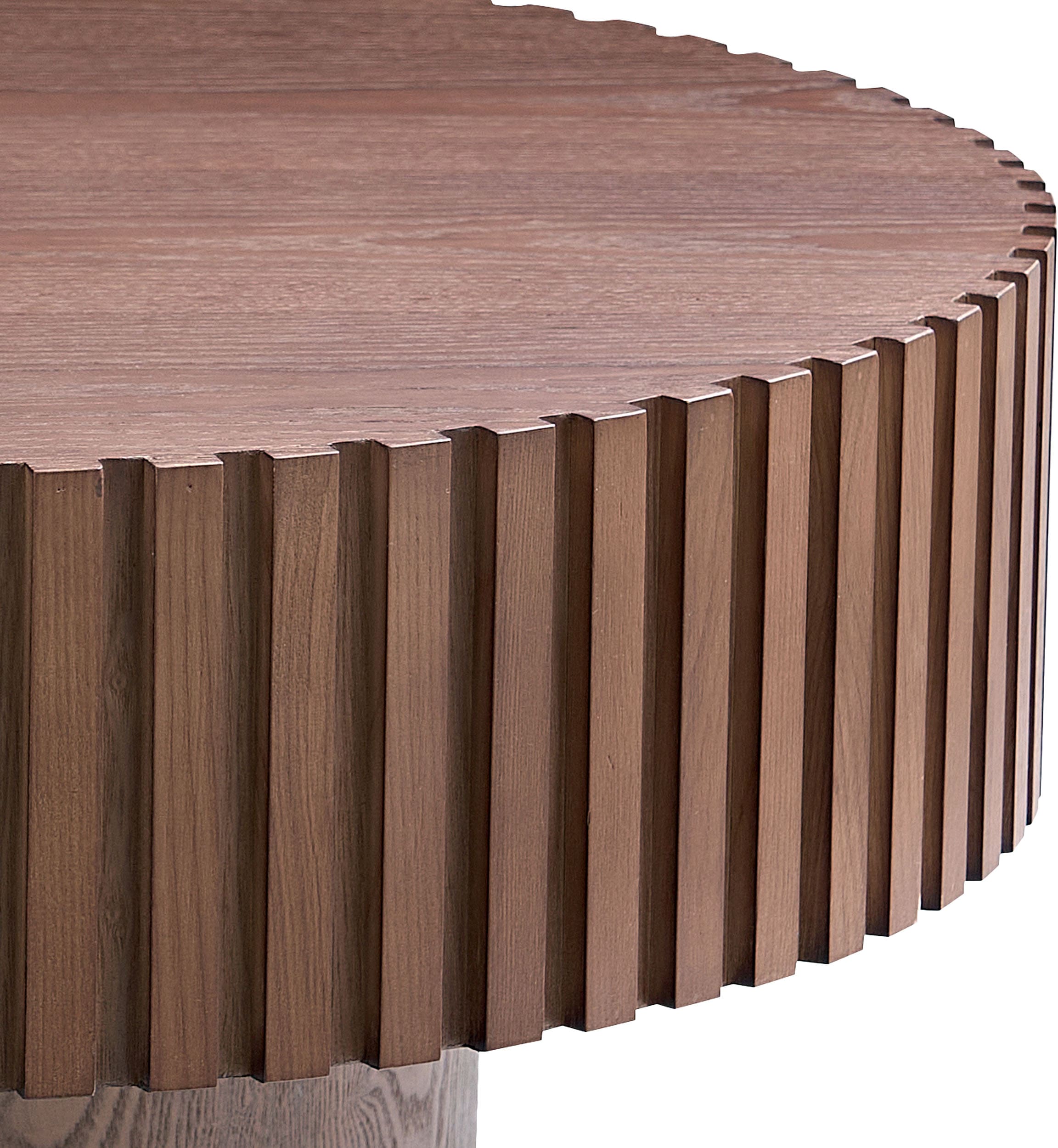 SalesFever Couchtisch 1 Stk. tlg. mit Massivholz-Lamellen