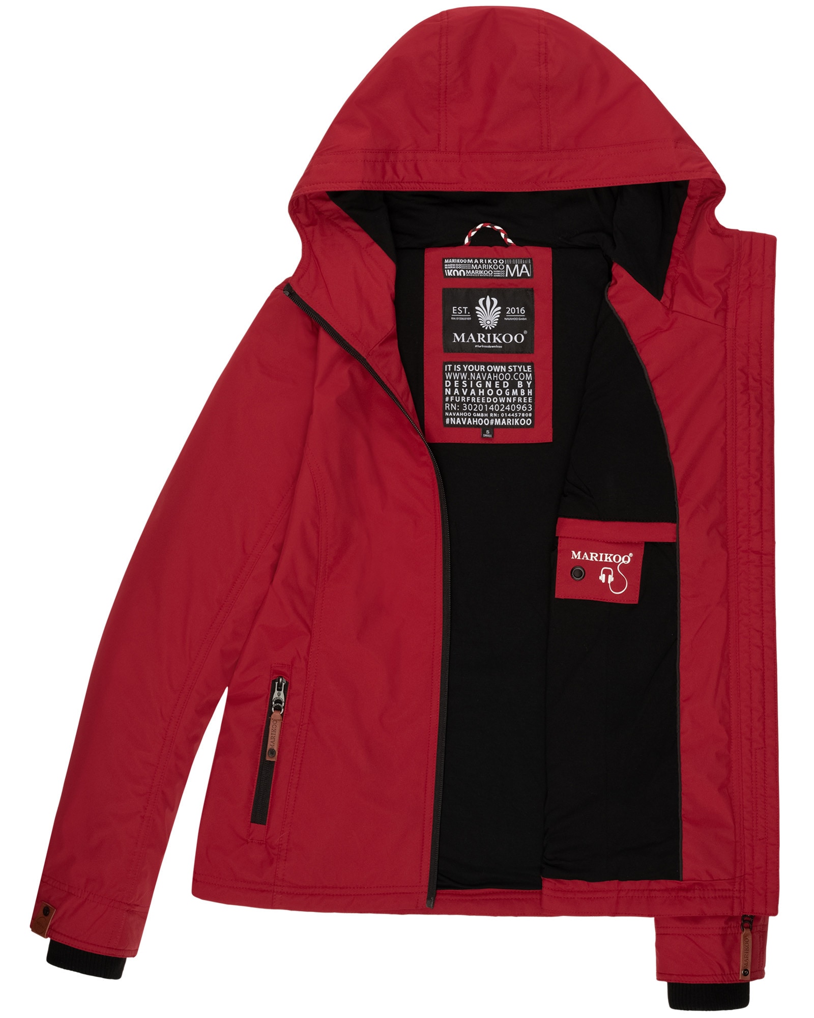 Marikoo Outdoorjacke »Marikoo Brombeere Damen Jacke B862«