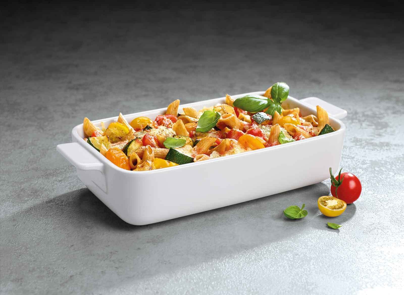 Villeroy & Boch Auflaufform »Auflaufform Clever Cooking 24 x 14 cm weiß«, Porzellan