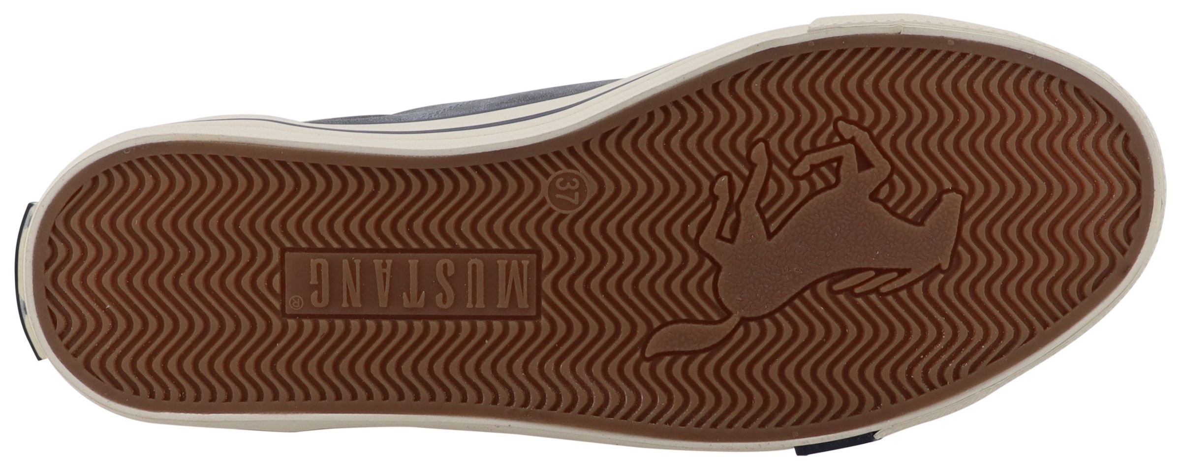 Mustang Shoes Sneaker »Winona«  Freizeitschuh, Halbschuh, Schnürer mit Besatz im Animal-Look