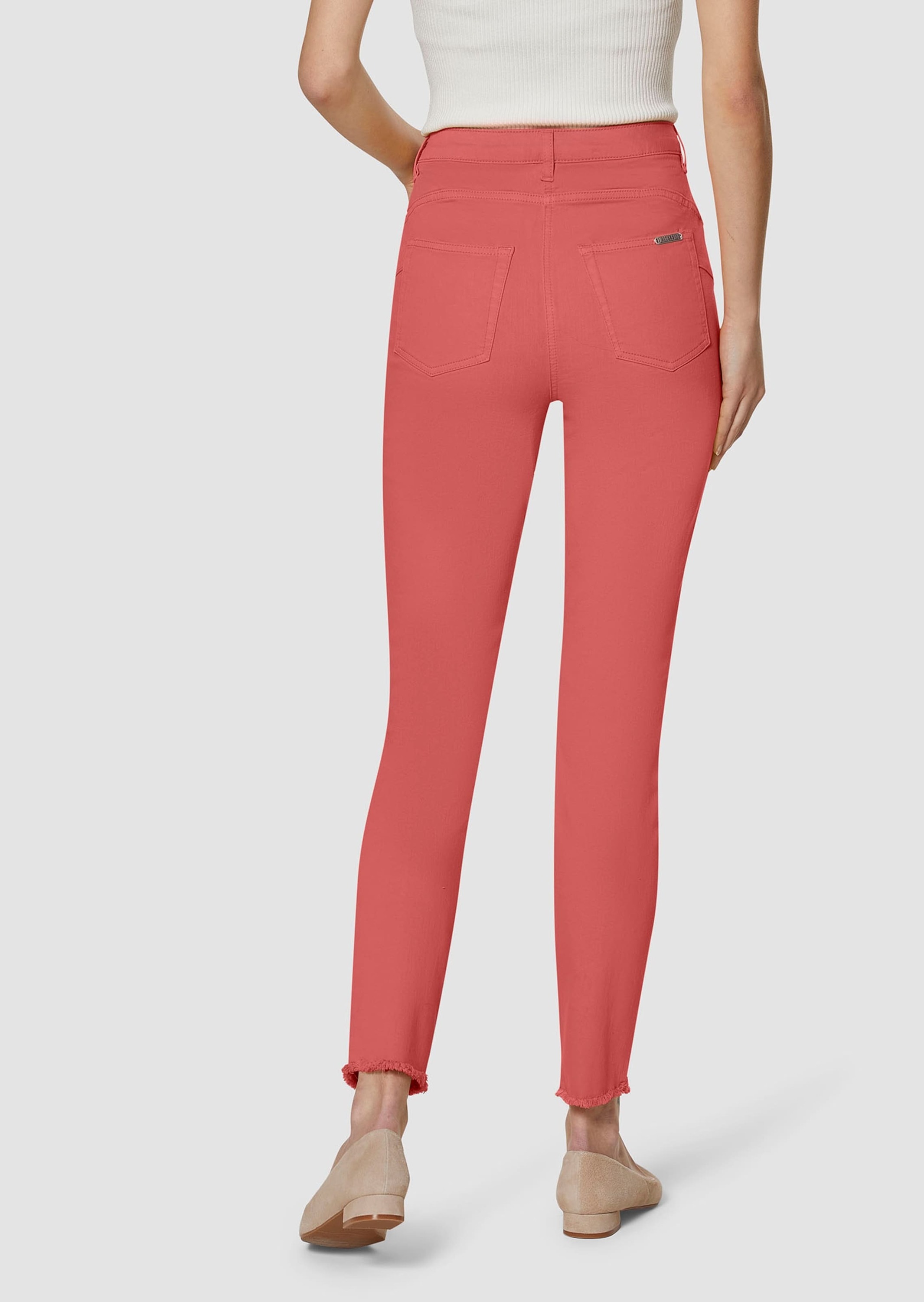 MADELEINE Regular-fit-Jeans »Jeans Jeans mit feinem Fransensaum«