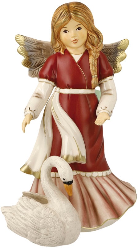 Goebel Engelfigur »Engel - Anmutiger Schwanenfreund, Weihnachtsdeko, Höhe  ca. 26 cm«, Sammlerfigur, Weihnachtsfigur, Dekofigur aus Steingut bequem  bestellen