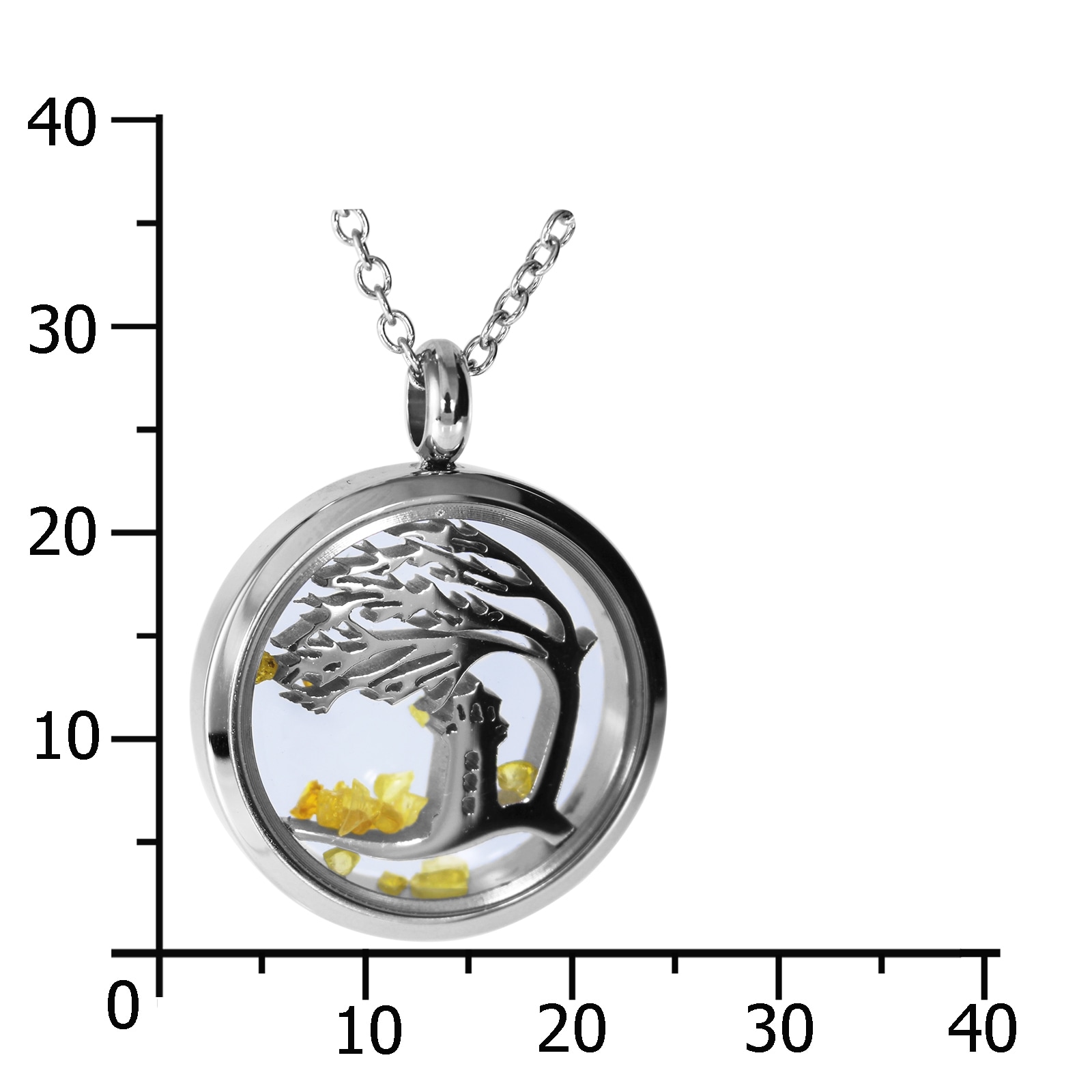 OSTSEE-SCHMUCK Kette mit Anhänger »- Windflüchter 23 mm - Edelstahl - ohne Stein«