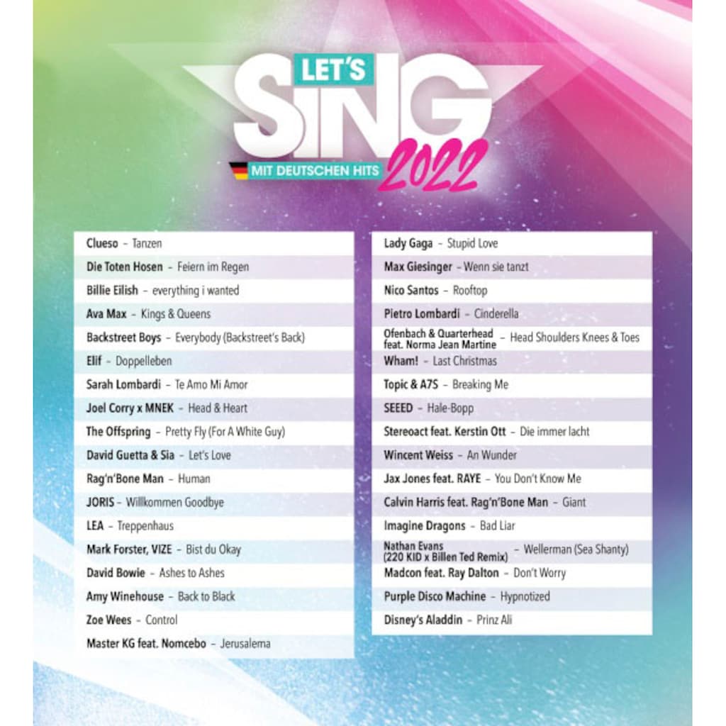 Koch Media Spielesoftware »Let's Sing 2022«, PlayStation 5