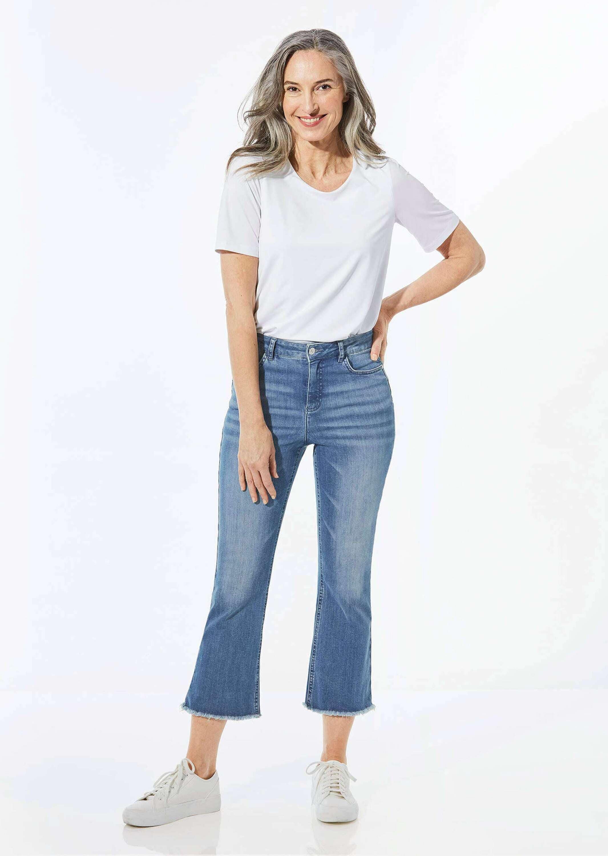 GOLDNER Regular-fit-Jeans »Jeans in 3/4-Länge«