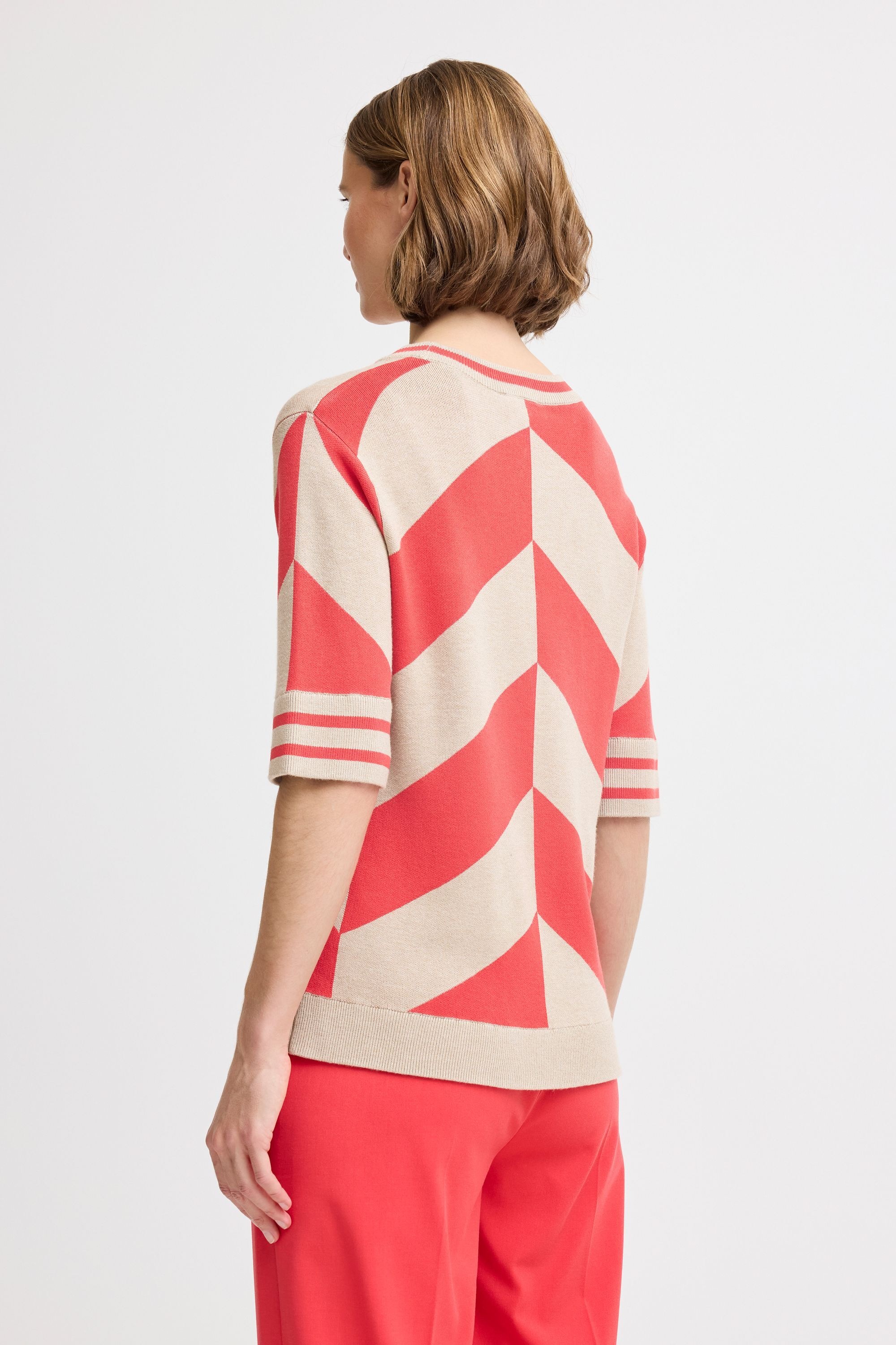 b.young Strickpullover »Strickpullover BYMMMORLA SS GEOMETRIC«