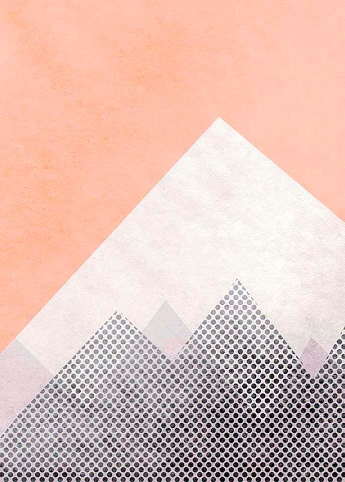 Komar Bild »Wild and Free Mountain« Formen | Kunst 1 Stk. tlg. Wandbild zur Dekoration - ohne Rahmen