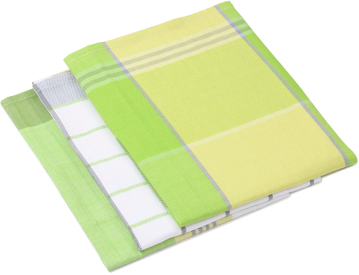 Gözze Geschirrtuch »Geschirrtücher, Des. 60058« Maß: 50 x 70 cm, Set: 2x kariert und 1x gestreift