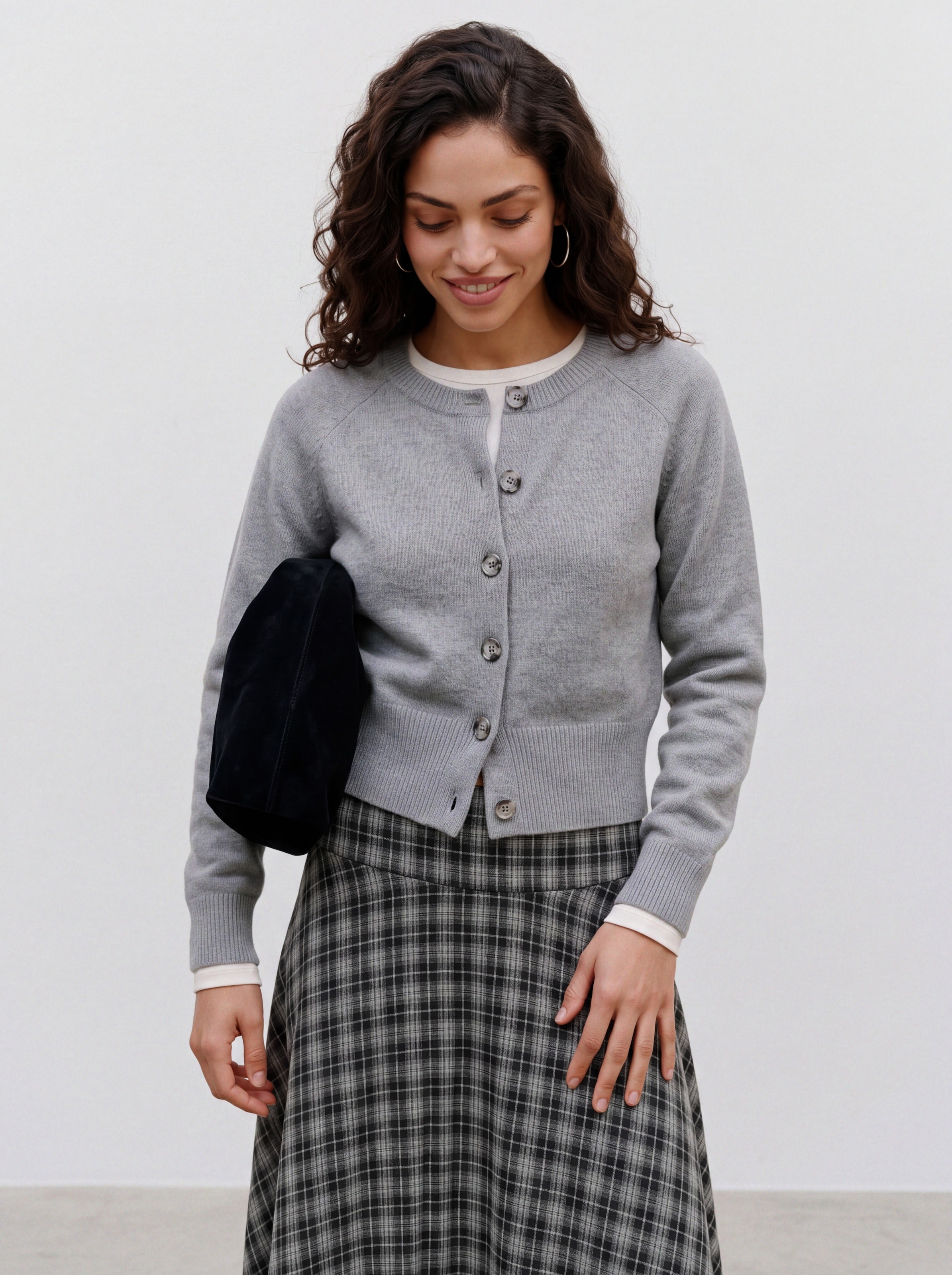 Vero Moda Strickjacke »VMSIF LS O-NECK CARDIGAN NOOS« Materialmix, regular fit