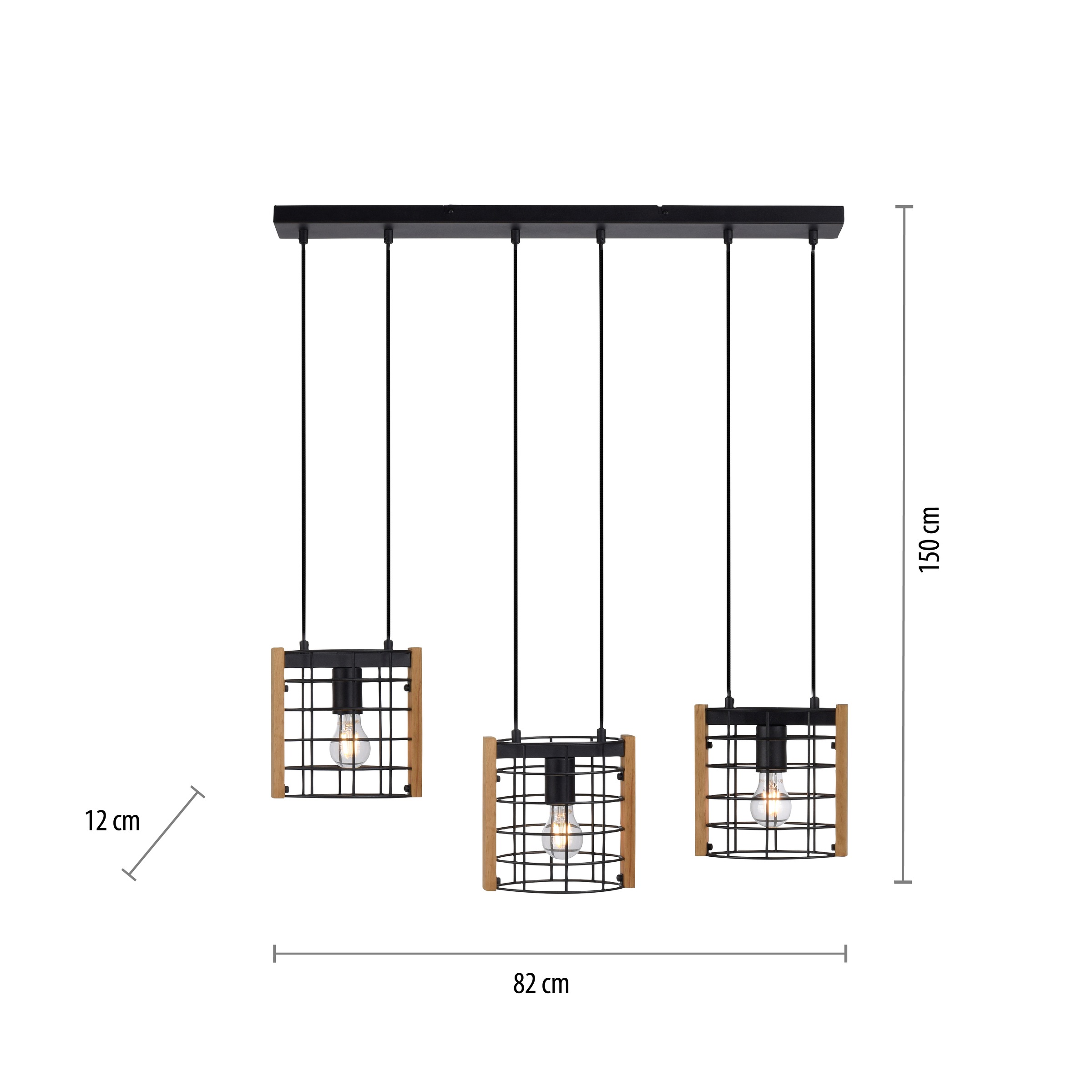 JUST LIGHT Pendelleuchte »DRAIN« E27 1 Stk. ExklusiveE27 ,
