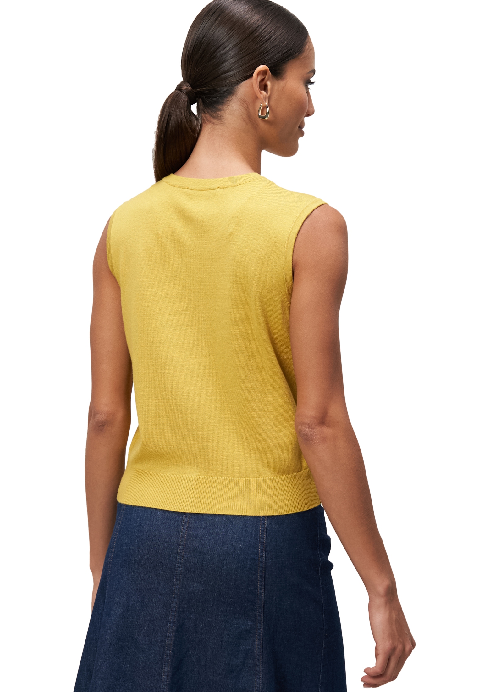 Zero Strickjacke »Feinstrickweste mit Knopfleiste«