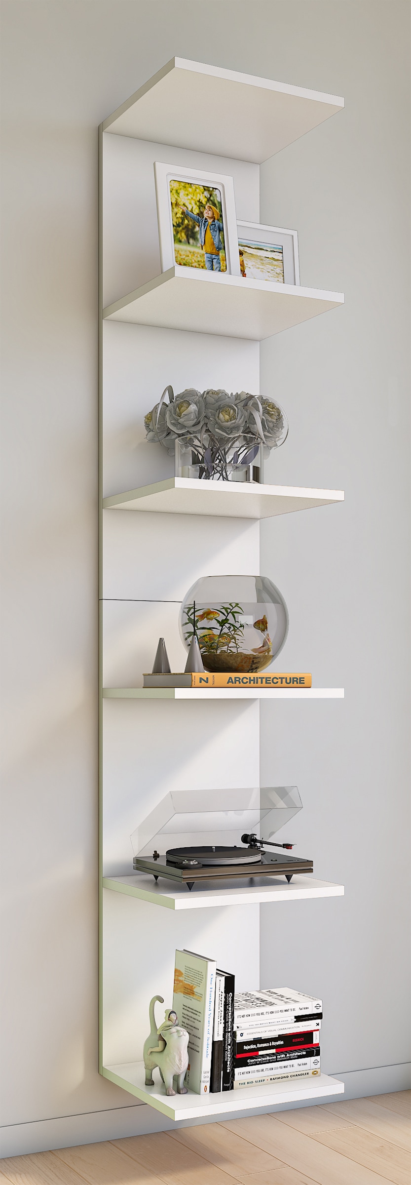 VCM Wandregal »Holz Wandregal Hängeregal Regal Deko Board Lazas« 1 Stk. tlg.