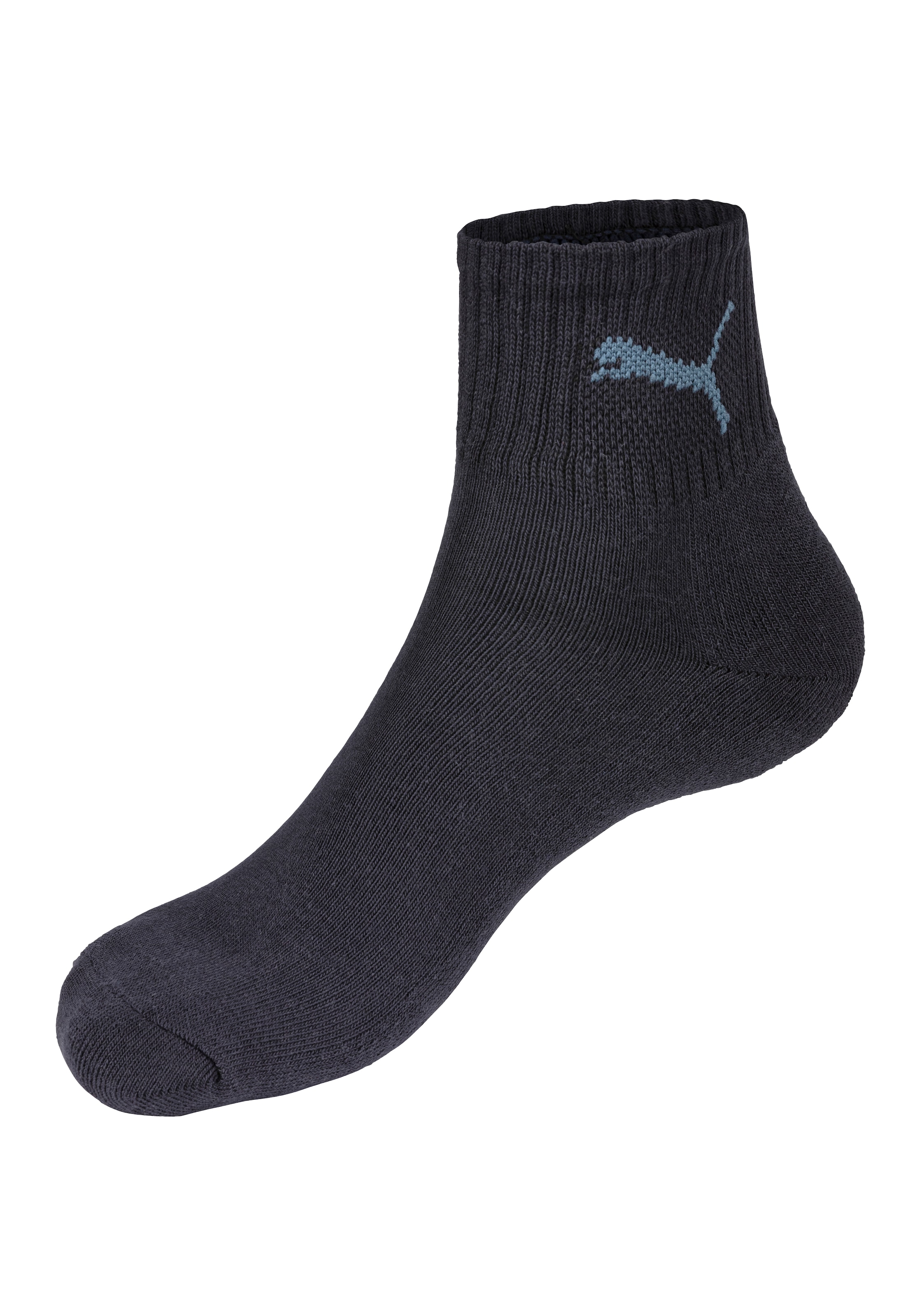 PUMA Sportsocken »short crew«, (3 Paar), mit klassischer Rippe