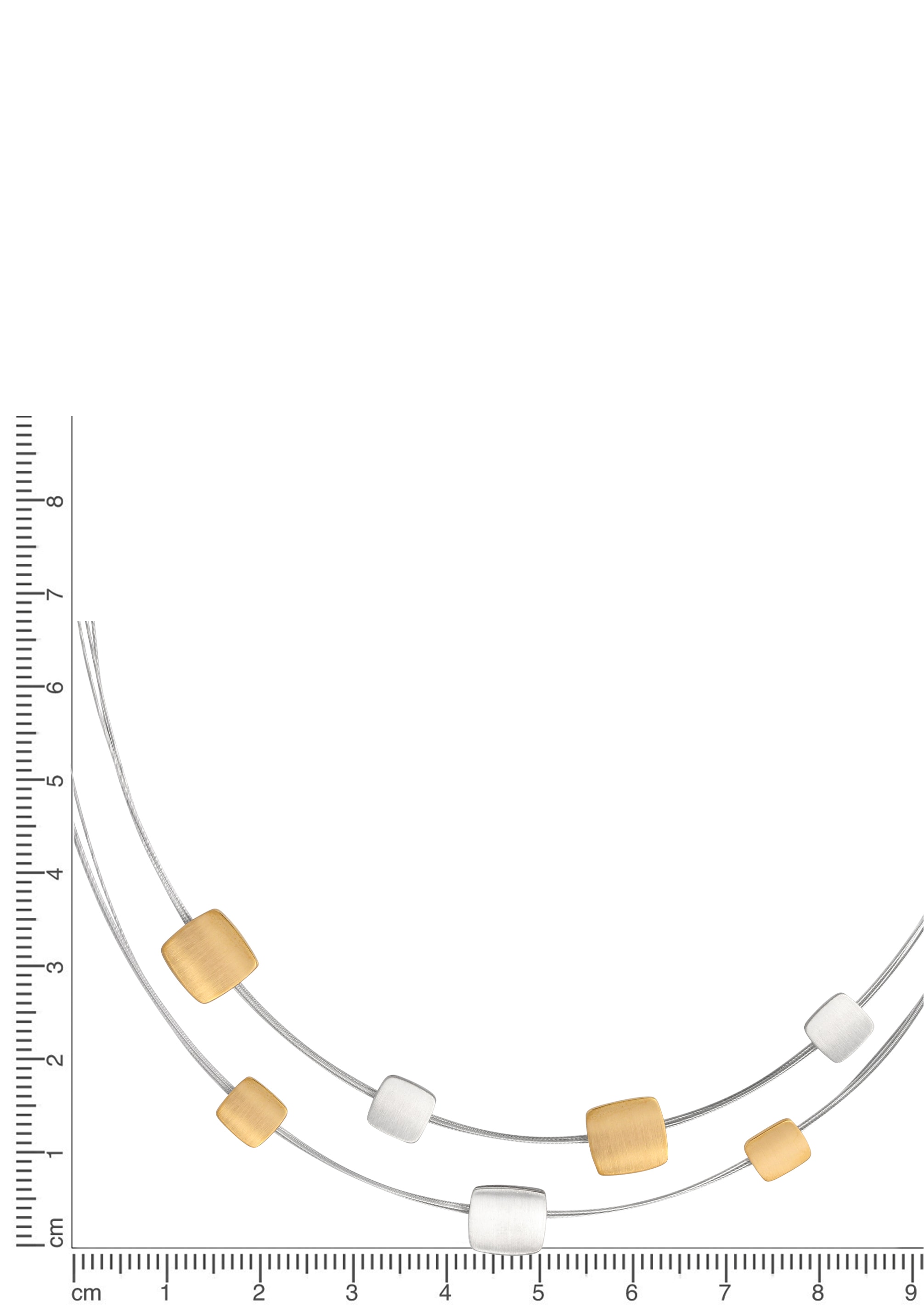 Firetti Collier »Schmuck Geschenk Halsschmuck Halskette Halsreif mehrreihig bicolor«