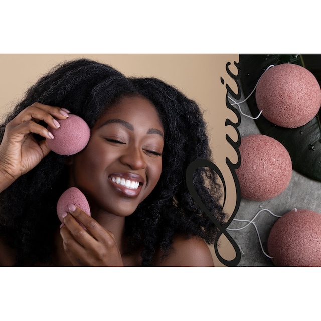 Luvia Cosmetics Gesichtsreinigungsschwamm »Konjac Schwamm Set Red Clay«, (3  tlg.) online kaufen | UNIVERSAL