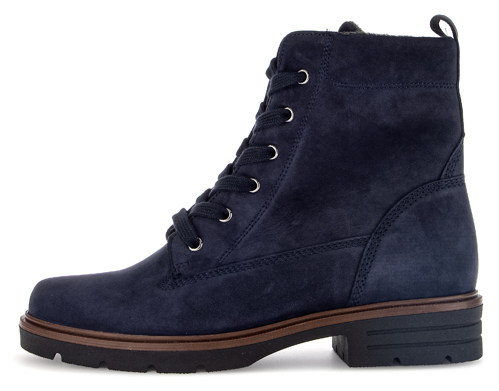 Gabor Schnürboots  , Blockabsatz, Schnürstiefelette, praktischer Innenreißverschluss