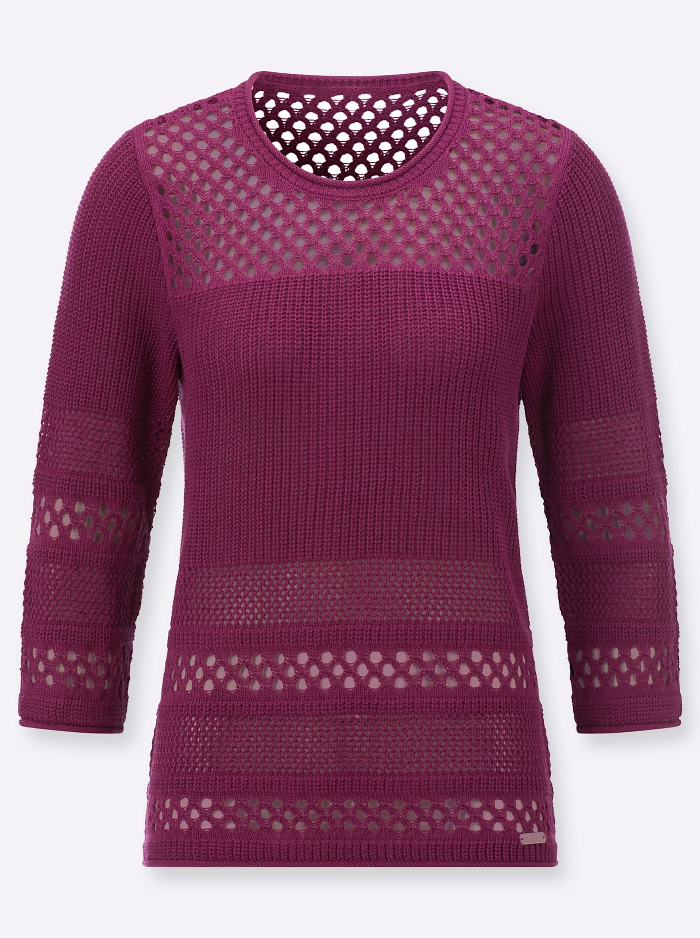 Casual Looks 3/4 Arm-Pullover »Ajour-Pullover«