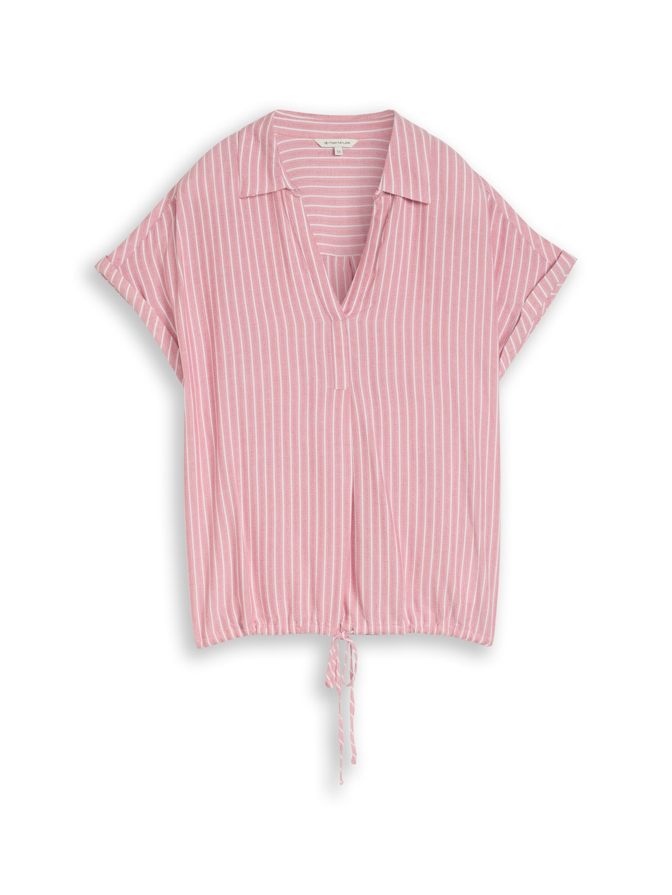TOM TAILOR Klassische Bluse mit Streifen Muster