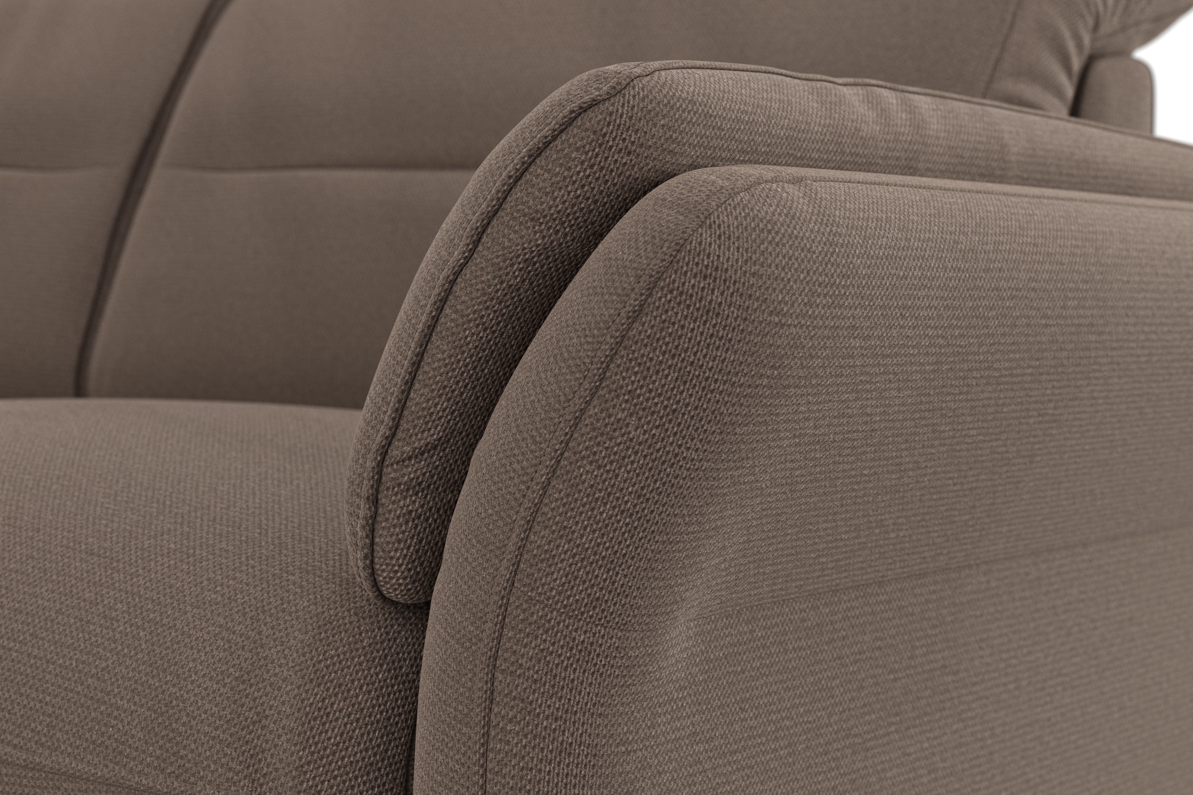 sit&more Ecksofa »Grenoble L-Form mit Federkern«, wahlweise mit Bettfunktion, Bettkasten, Arm- und Kopfteilverstellung