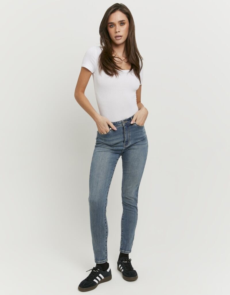 Tally Weijl High-waist-Jeans »SPADESMART2« mit engem Beinverlauf und hoher Leibhöhe