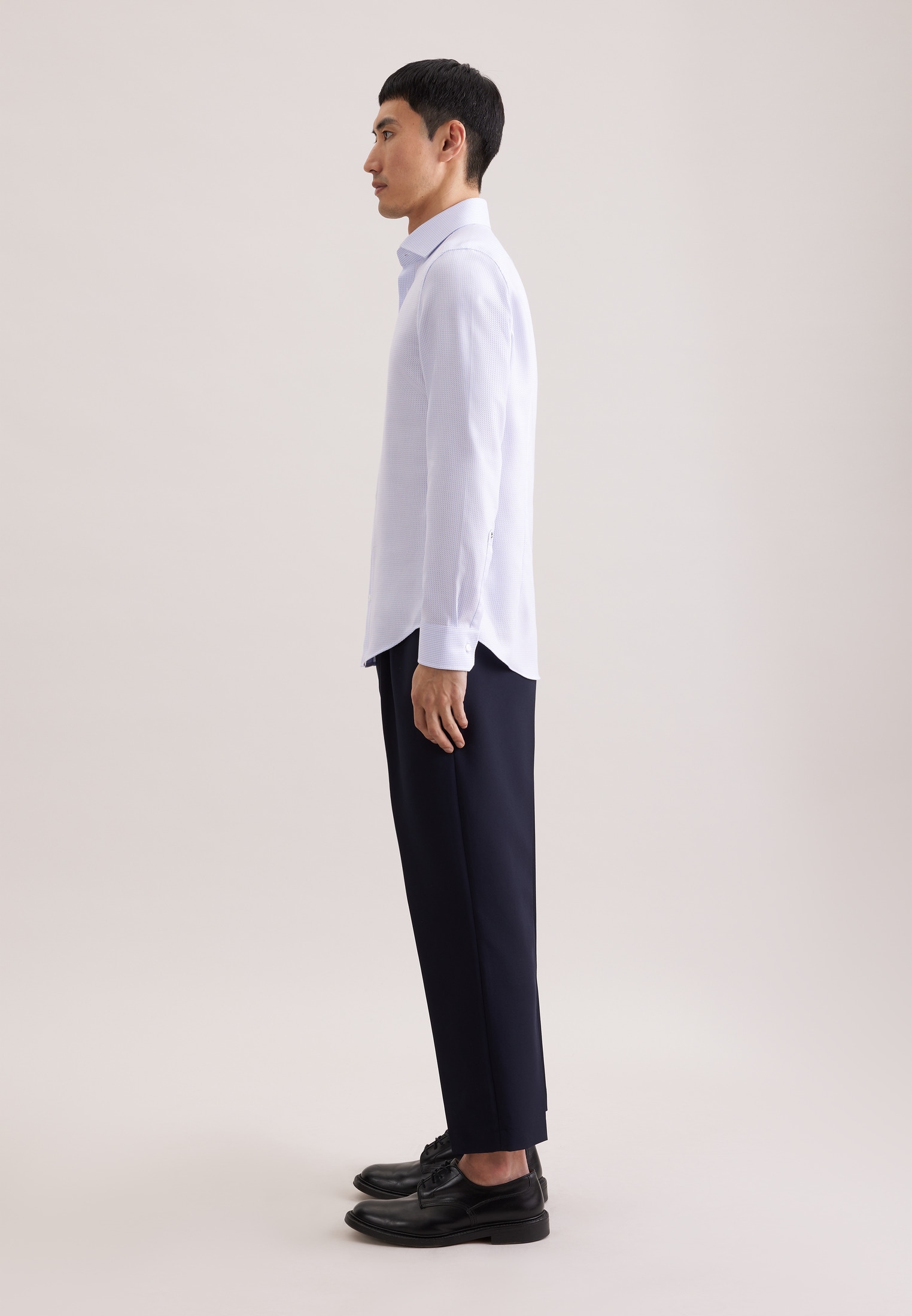 seidensticker Businesshemd »Schwarze Rose« Slim 1/1 Kentkragen Struktur