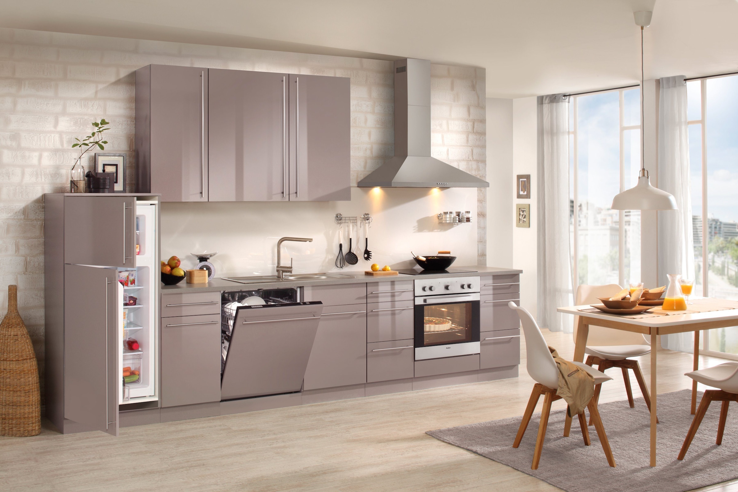 wiho Küchen Hängeschrank »Chicago«, 50 cm breit, 90 cm hoch, für viel Stauraum