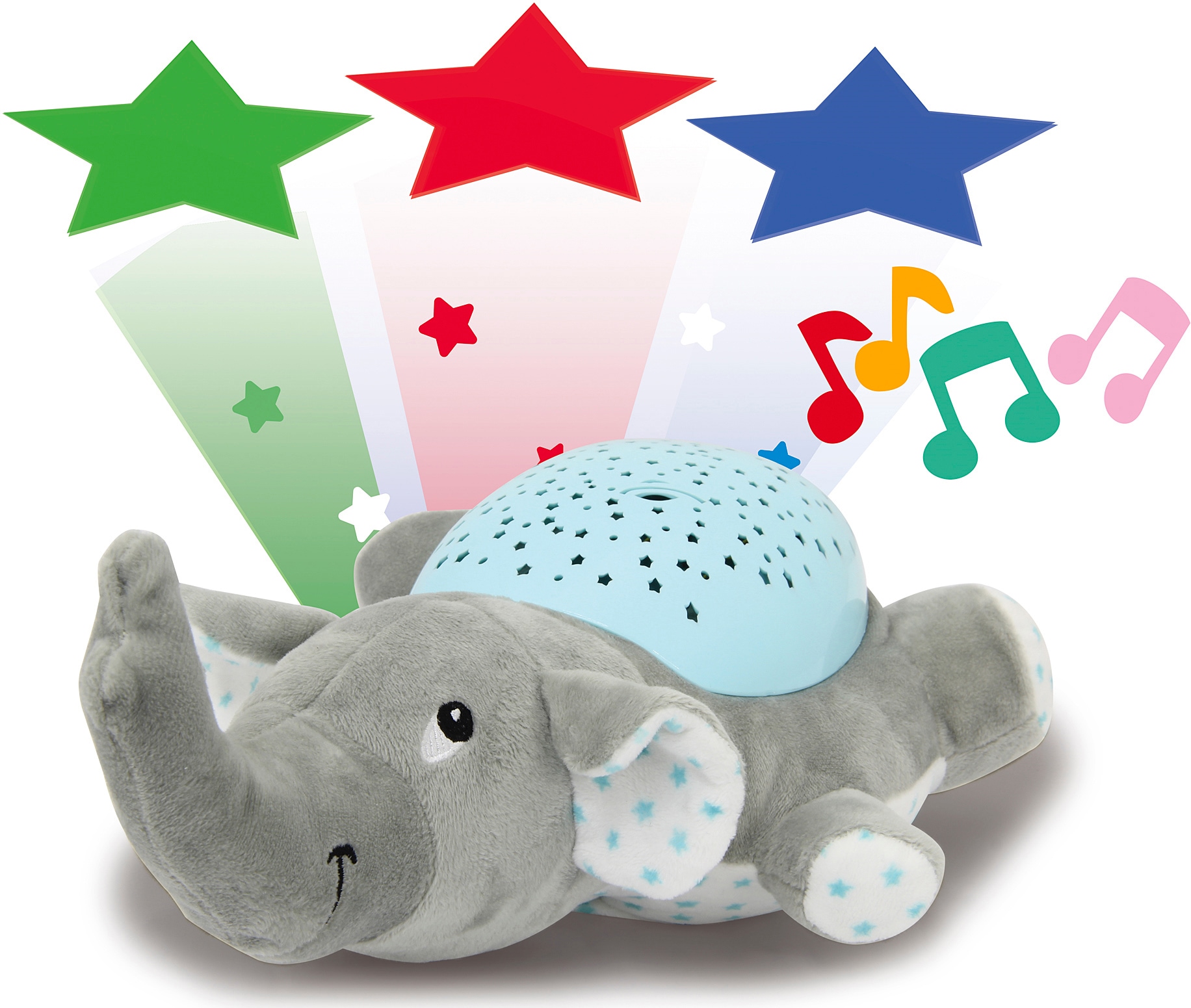 Jamara Kuscheltier »Sternenlicht Dreamy, Elefant«, mit Licht und Sound