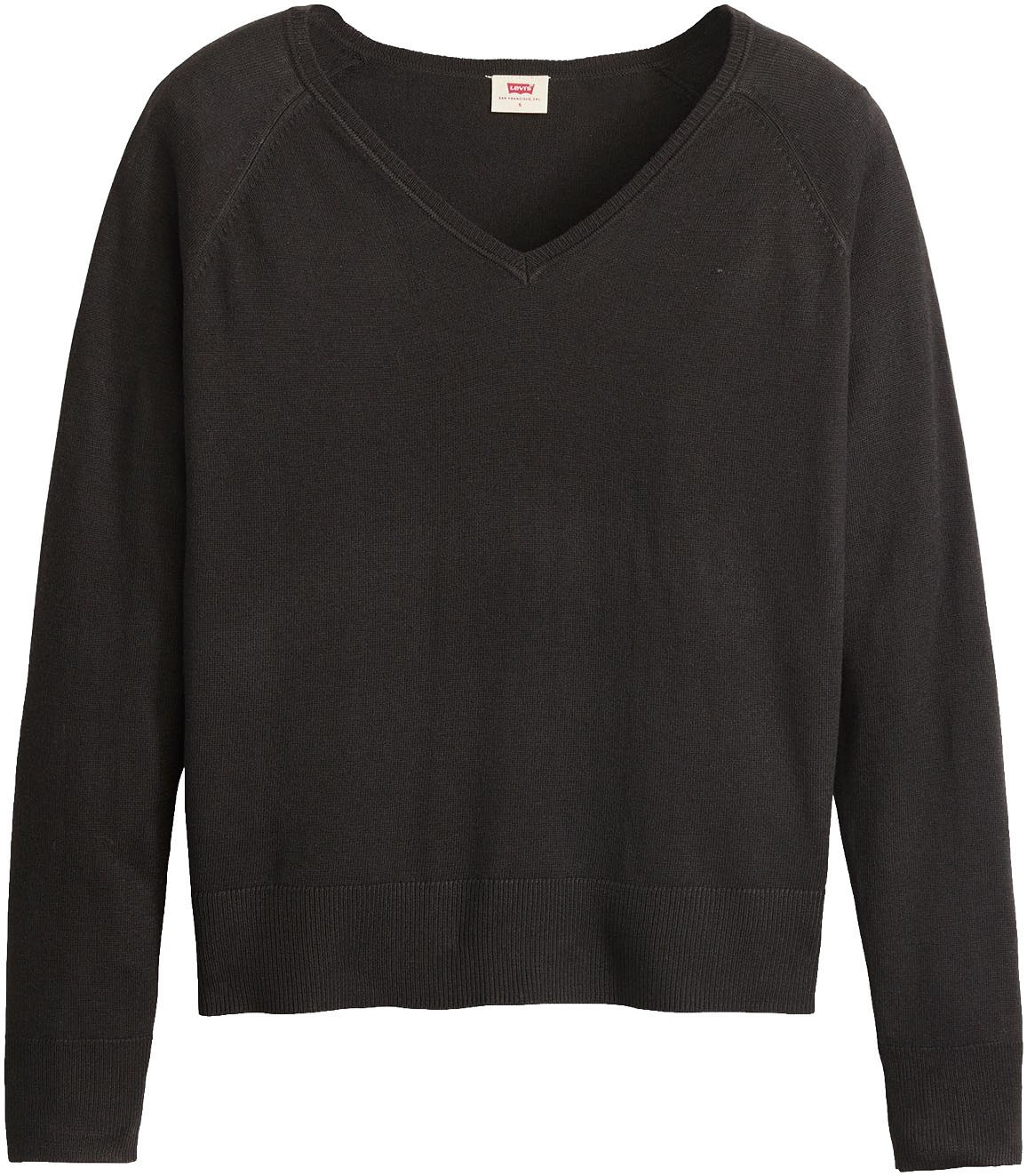 Levi's® Longpullover »PETAL VNECK SWEATER« mit Rippbündchen