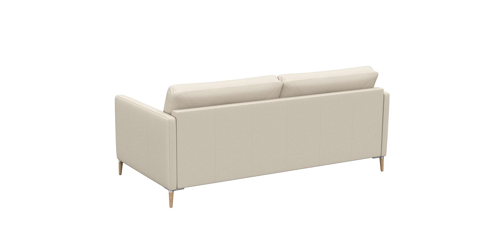 FLEXLUX 2,5-Sitzer »Fiore, super bequem durch Kaltschaum im Sitz«, schmale Armlehnen, Füße Alu+ Eiche