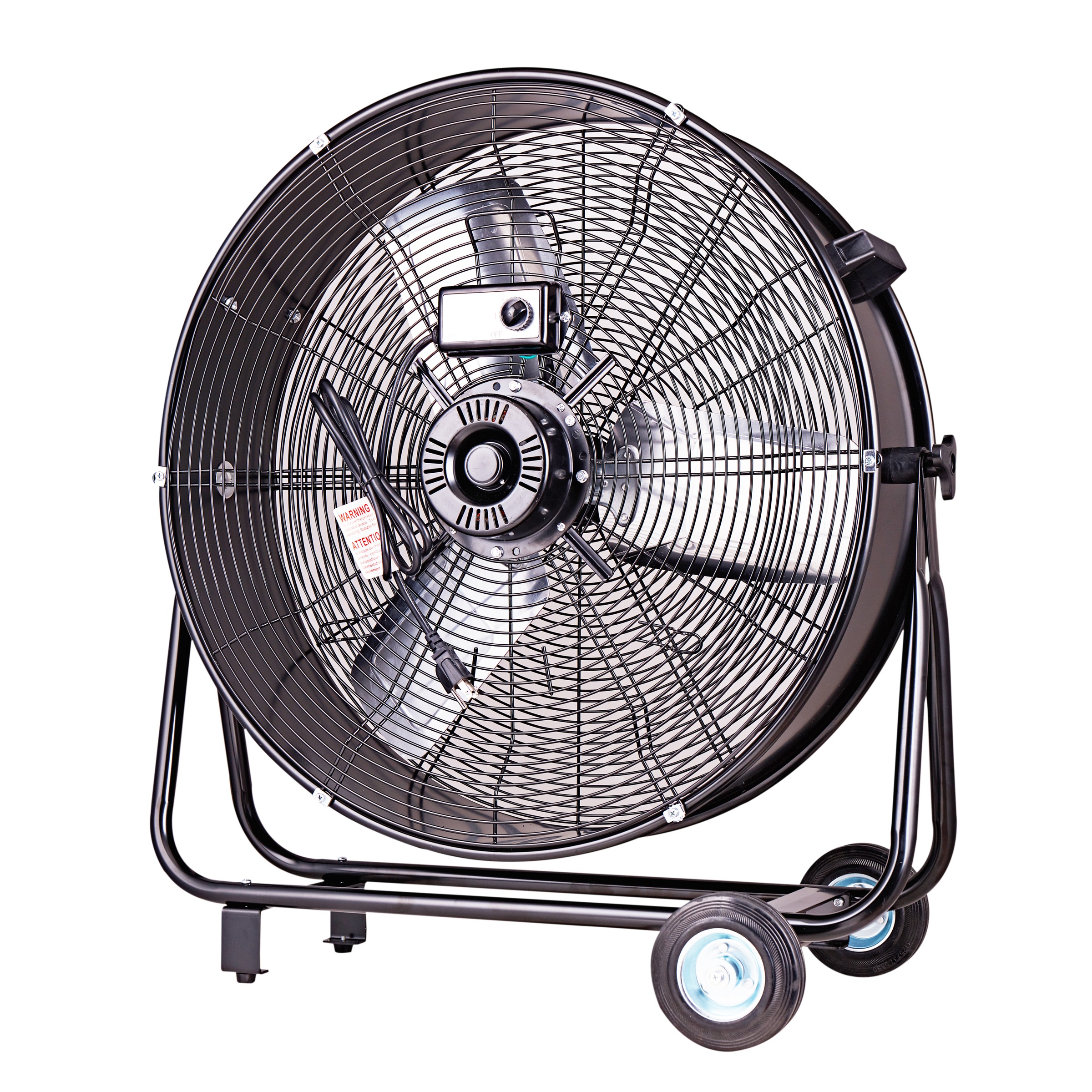 be cool Windmaschine »Industrie-Windmaschine 60cm BCIWM60CM schwarz«, fahrbarer Trommelventilator, Vollkupfermotor, Aluminium-Rotorblätter