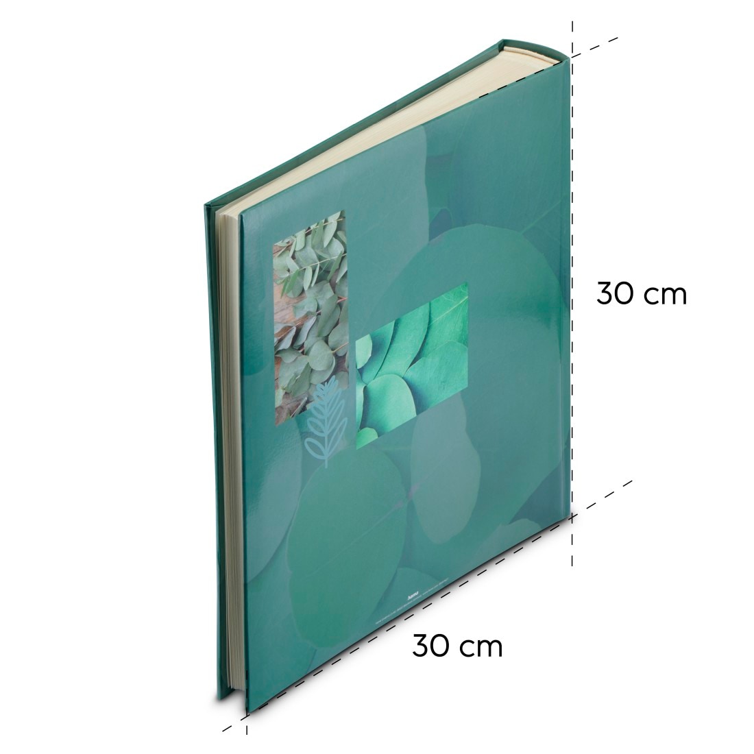 Hama Fotoalbum »Fotoalbum Jumbo Bildformat 30x30 cm, 100 weiße Seiten, Leaves« Zum Selber Einkleben, Selbstgestalten, elegantes Design