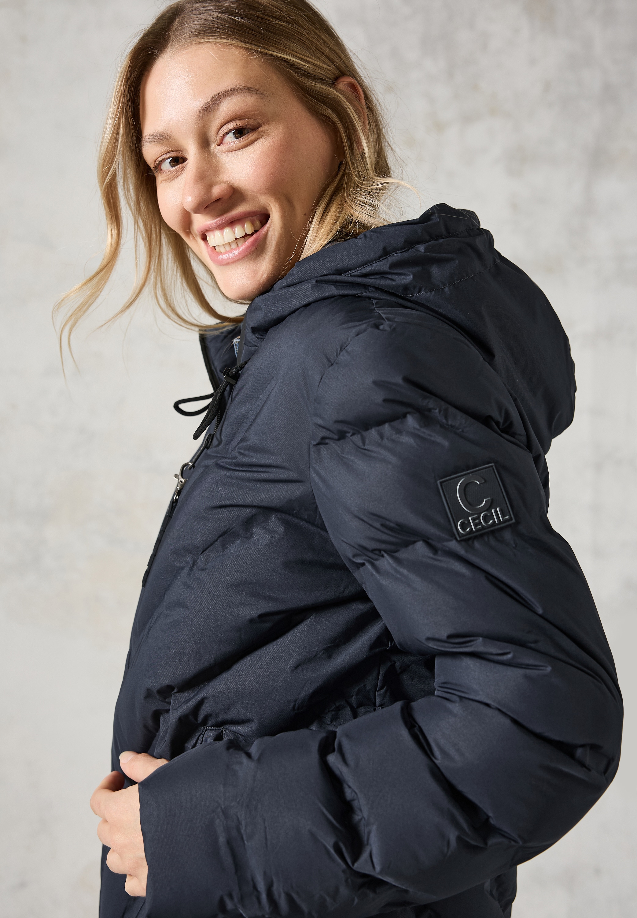 Cecil Outdoorjacke, mit Kapuze, mit Kapuze und verschweißten Nähten